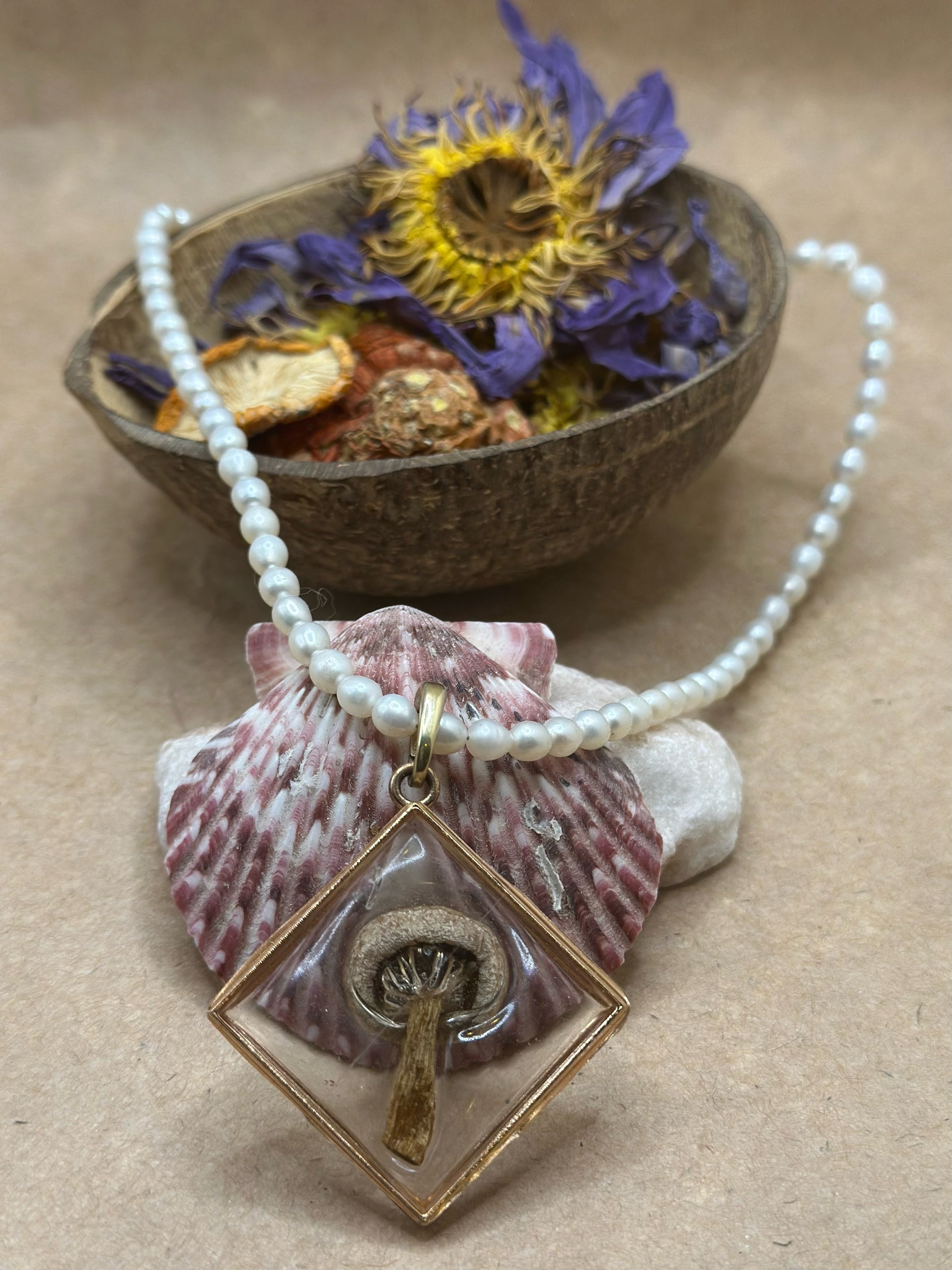 Mushroom Necklace