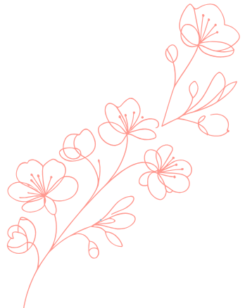 Delicate line art flower illustration used by Linda Chi, trauma therapist in Oklahoma City, symbolizing healing, growth, and hope in therapy.