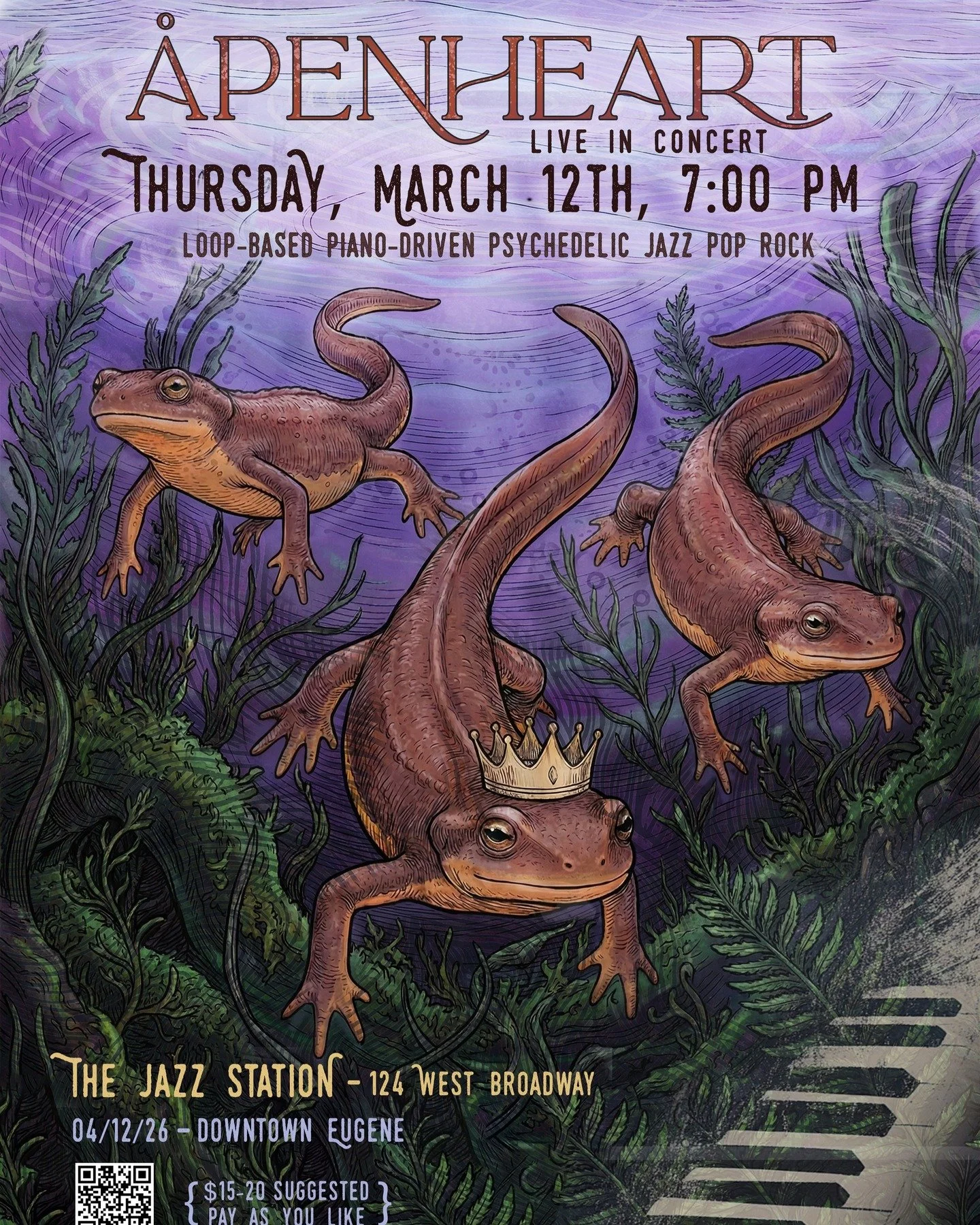Another live show at the Jazz Station on Thursday March 12th!

Come on down to to hear some brand new music, new twists on the old songs, and a few things in between. 
Maybe bring a friend??&hellip;See you there! 🎹🧙

#livemusic #eugenemusic #thejaz