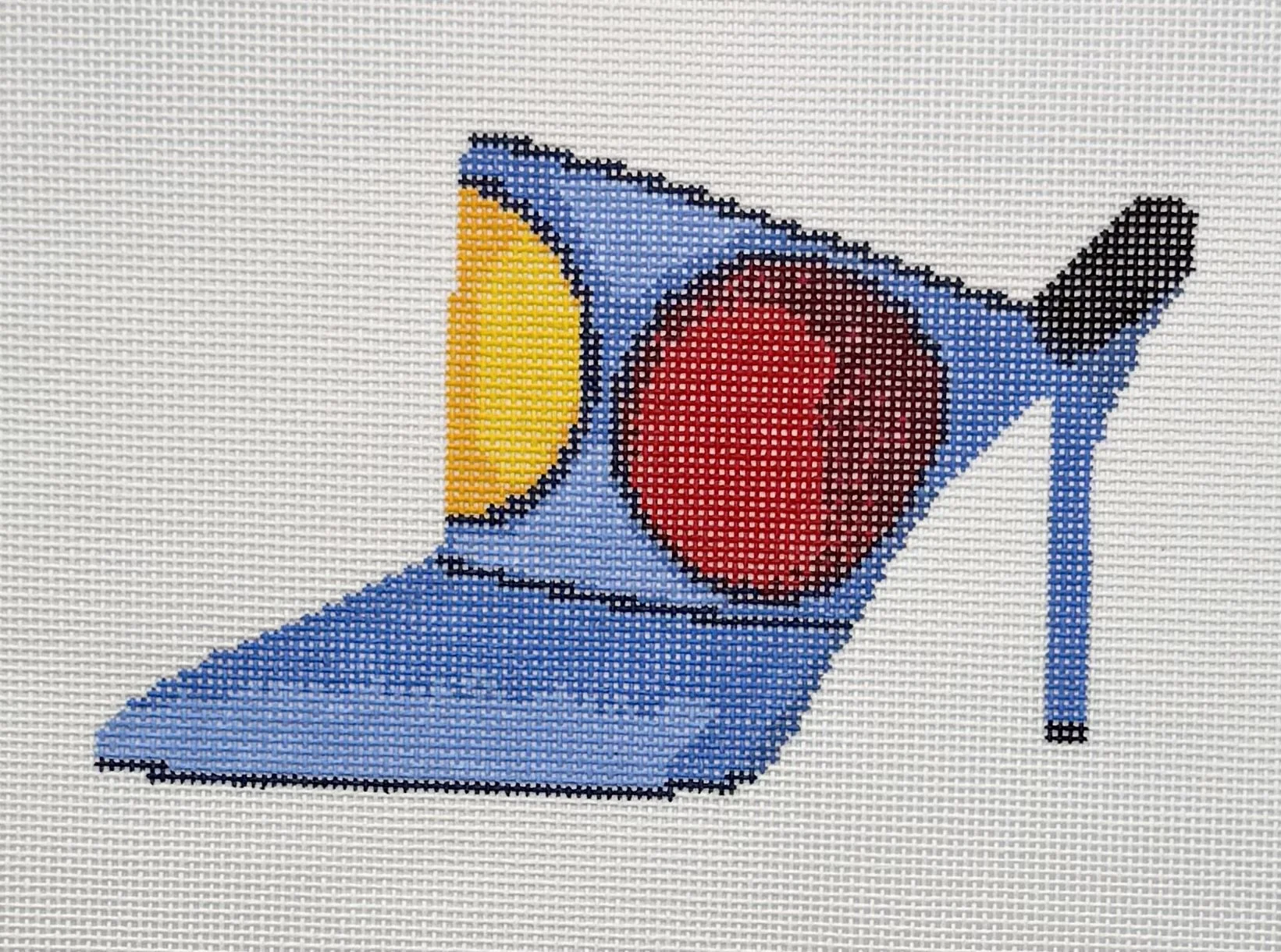 IBD35 Blue Suede Mule 5.5 x 5.5. 18M