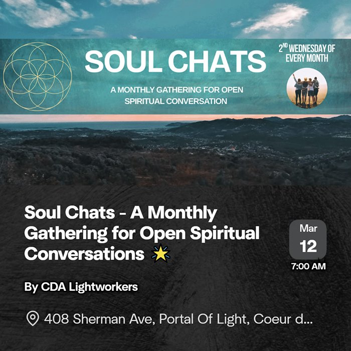 Soul Chats - A Monthly Gathering for Open Spiritual Conversations