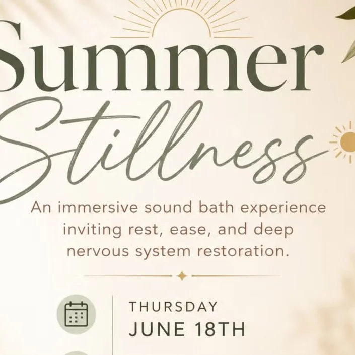  Summer Stillness Sound Bath with Rachel