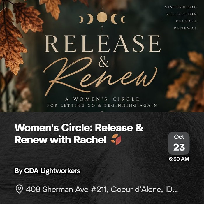 Women's Circle: Release & Renew with Rachel