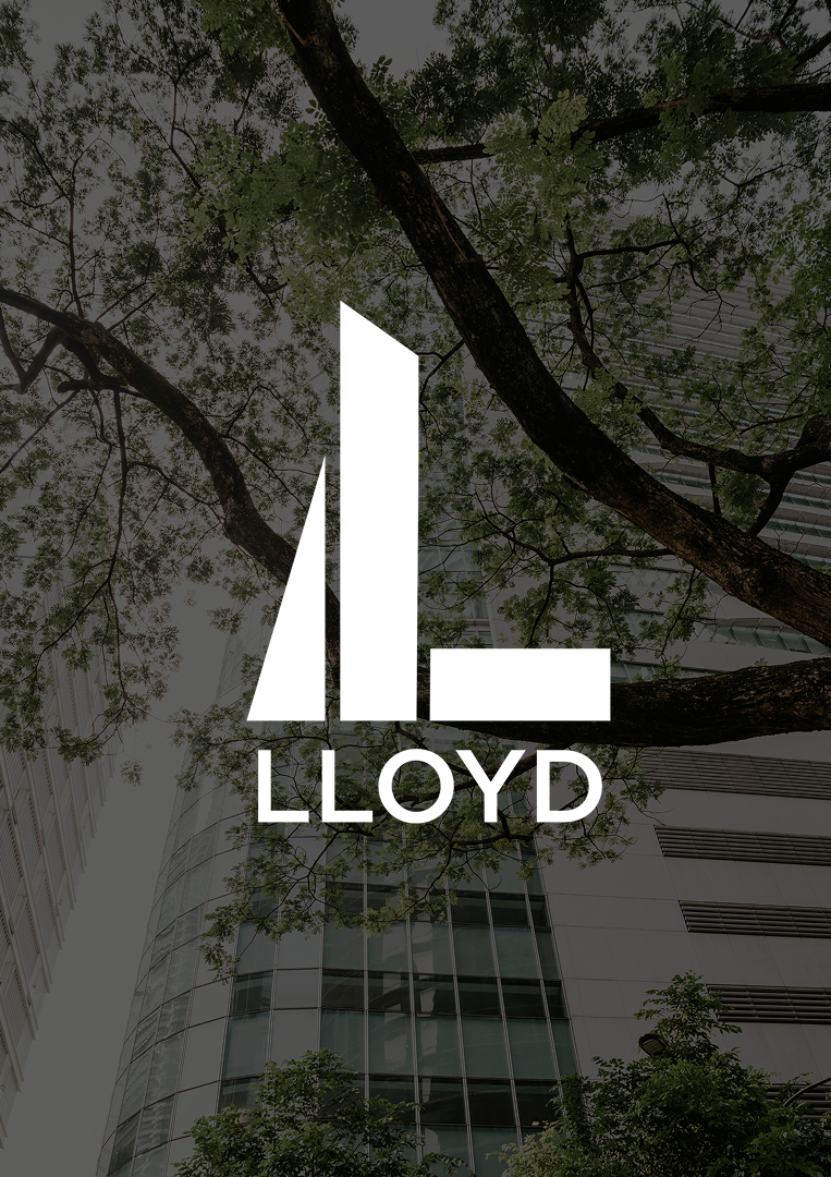 Lloyd Logo with Tree Background