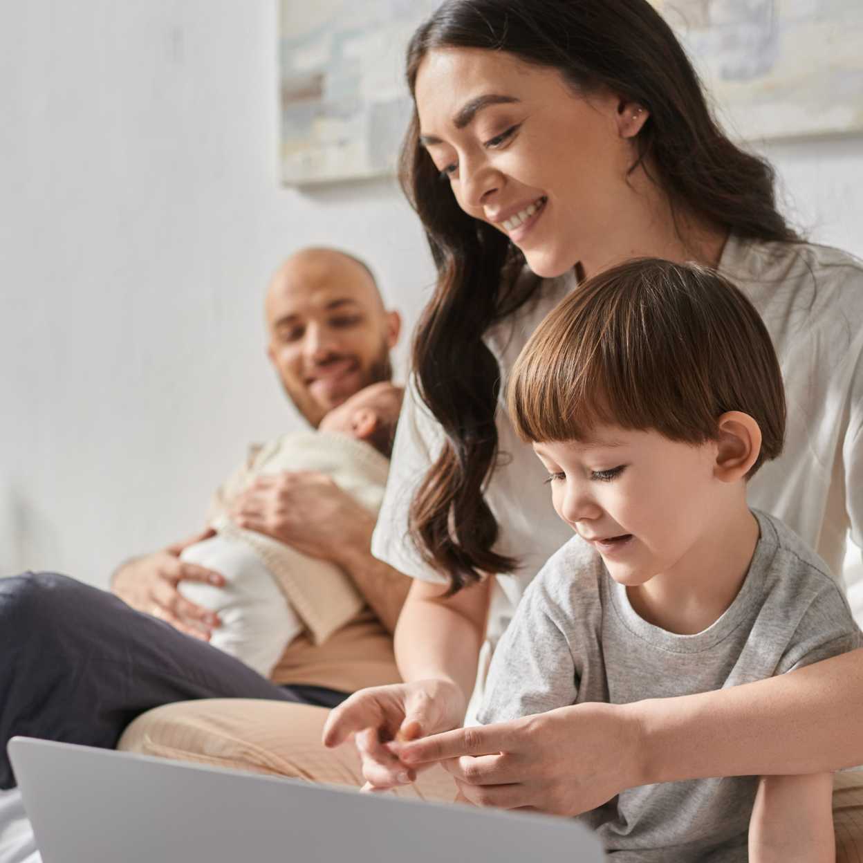 A family enjoying connected time together — illustrating the calm, structured home environments Nanny Connie helps parents build through her coaching and her book The Nanny Connie Way.