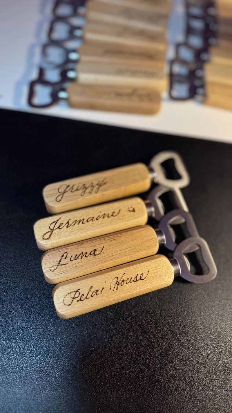 Live Pyrography for an Intimate Dinner Series with ‘Can I Bring a Friend’