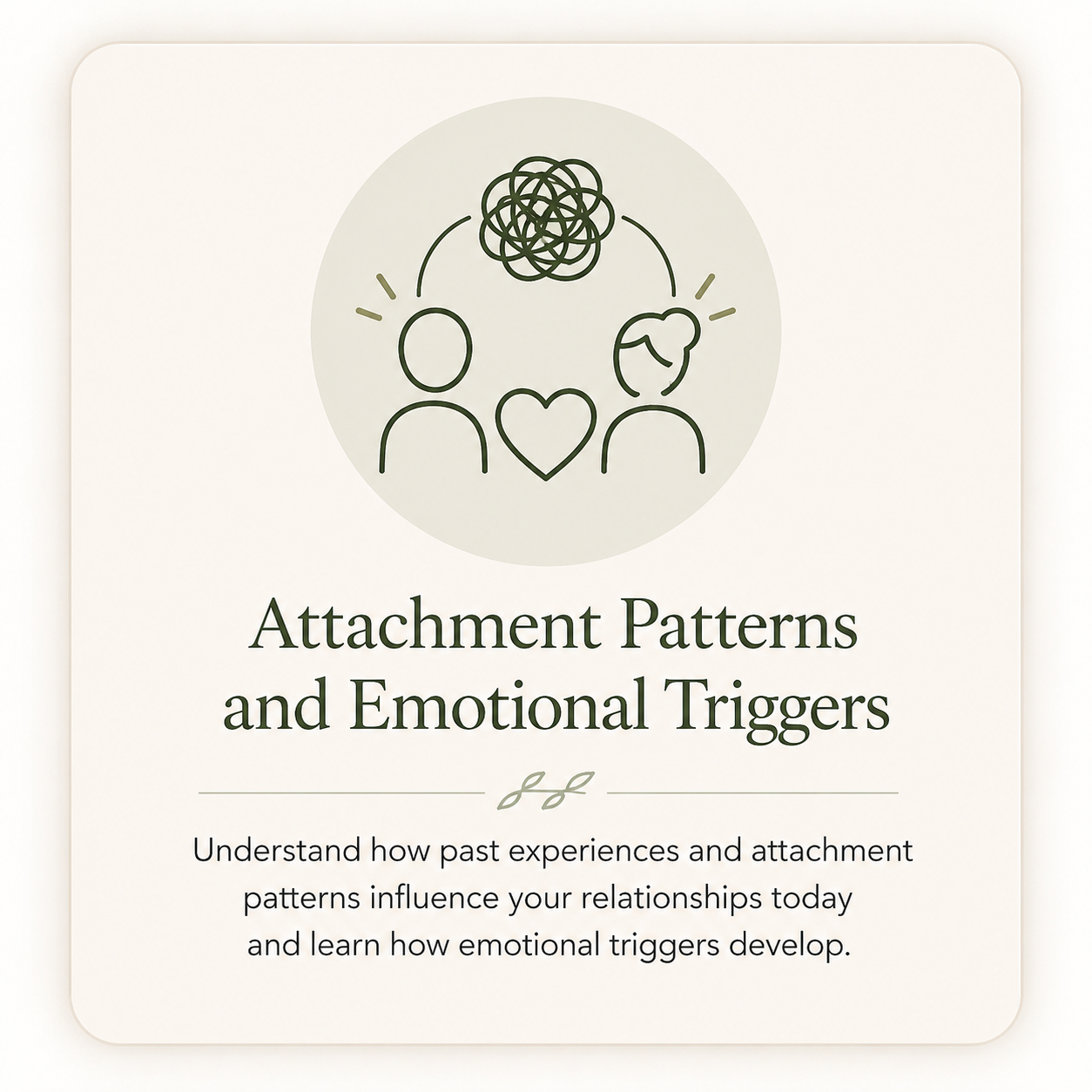 Attachment patterns and emotional triggers