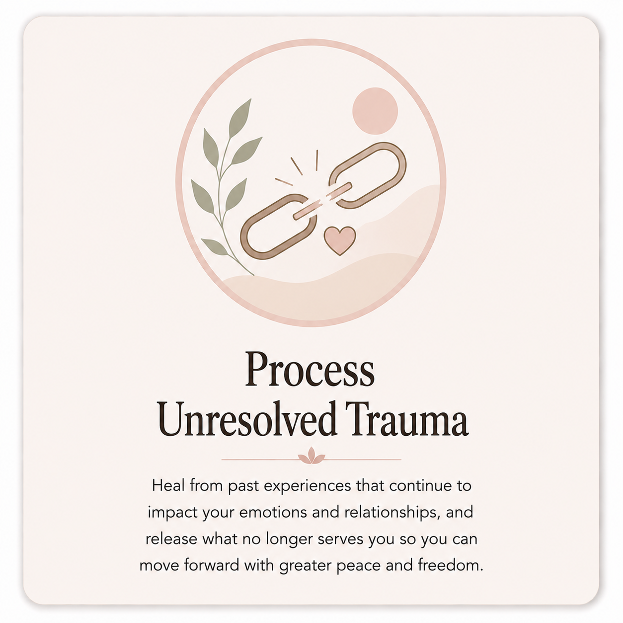 Process unresolved trauma