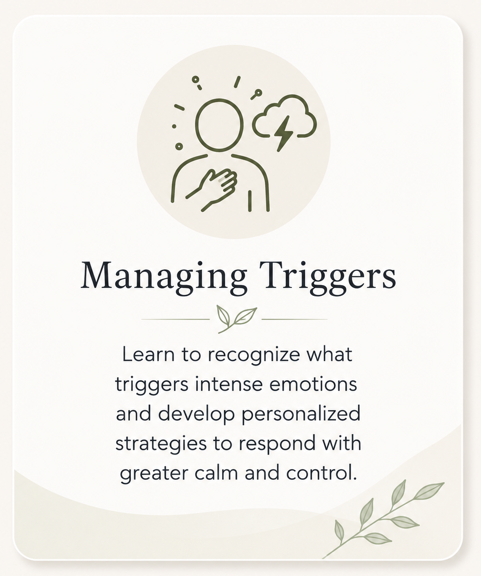 Managing anxiety and triggers