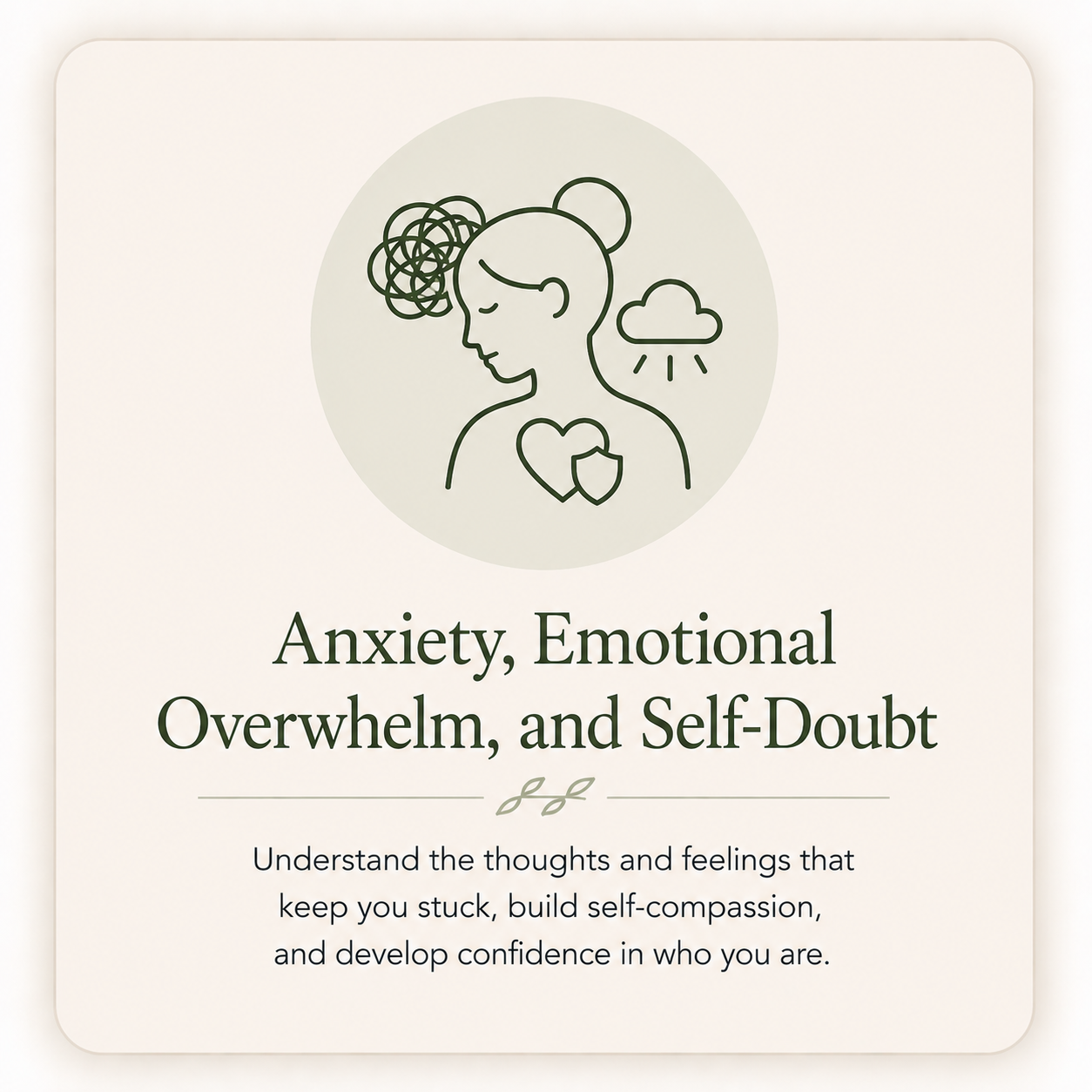 Anxiety, emotional overwhelm, and self-doubt