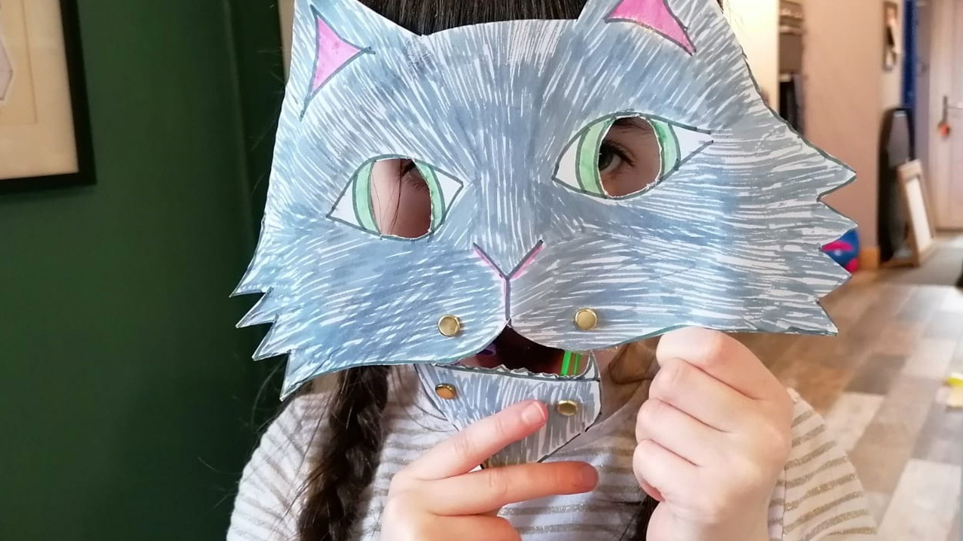 Cat Mask to Paint 