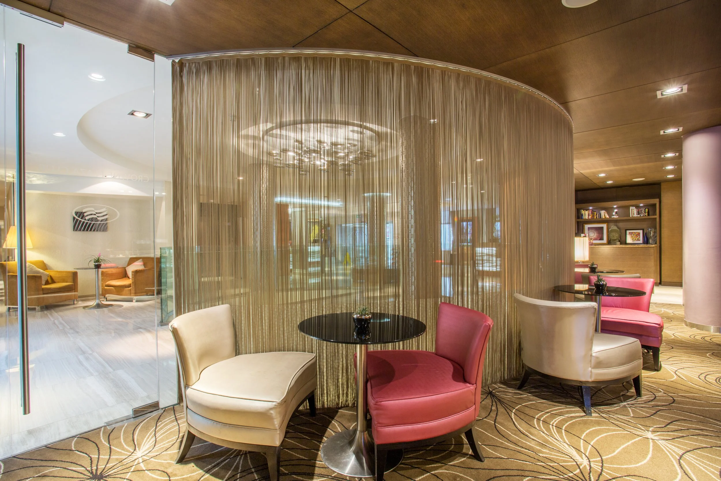 Executive club lounge at Crowne Plaza hotel in Kensington, London