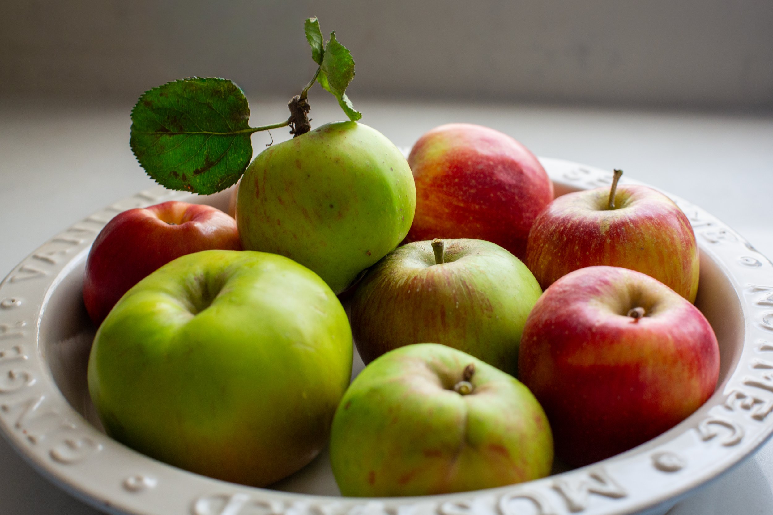 Handpicked organic apples straight from the trees
