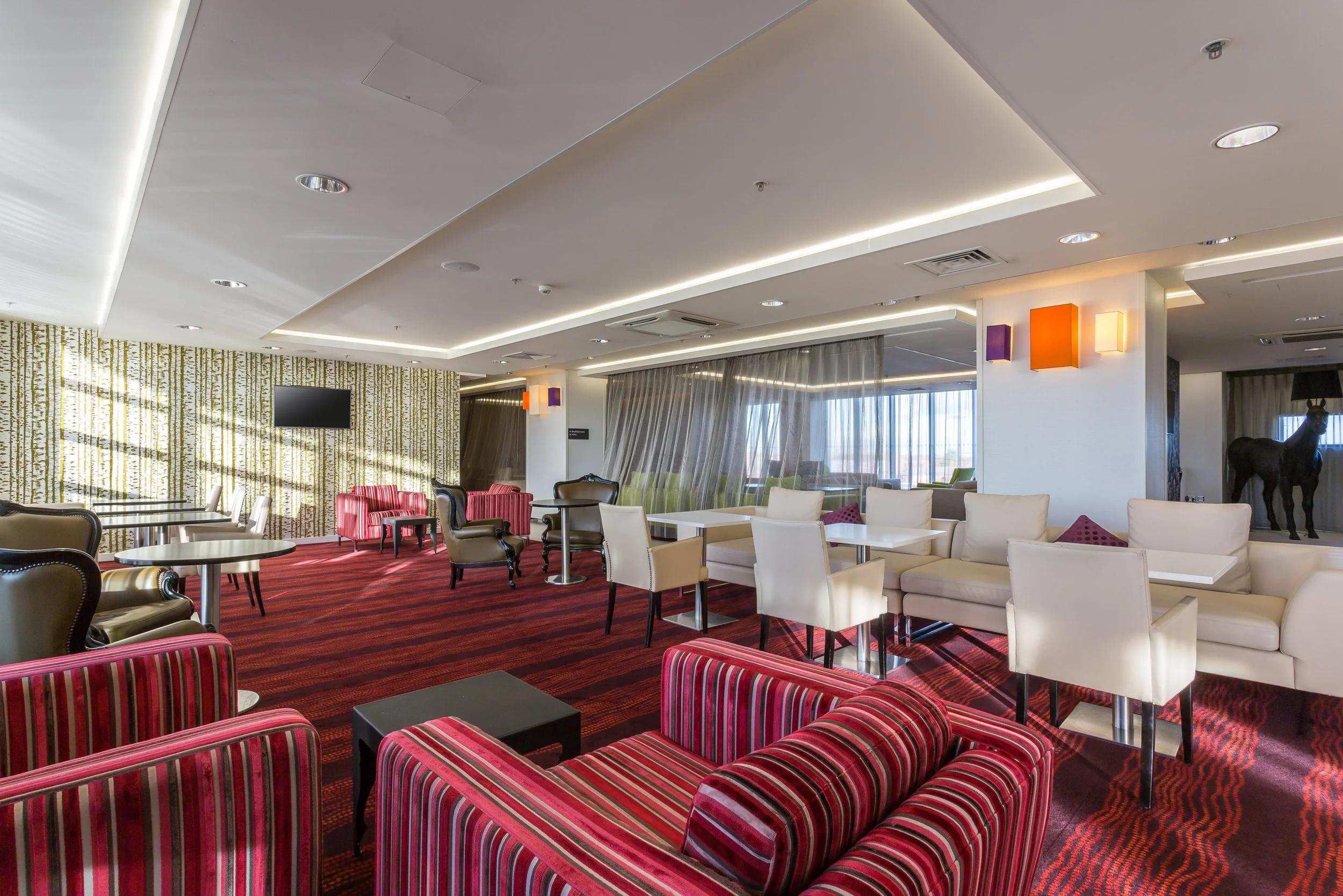 Lounge seating at Hampton by Hilton in Liverpool, Merseyside
