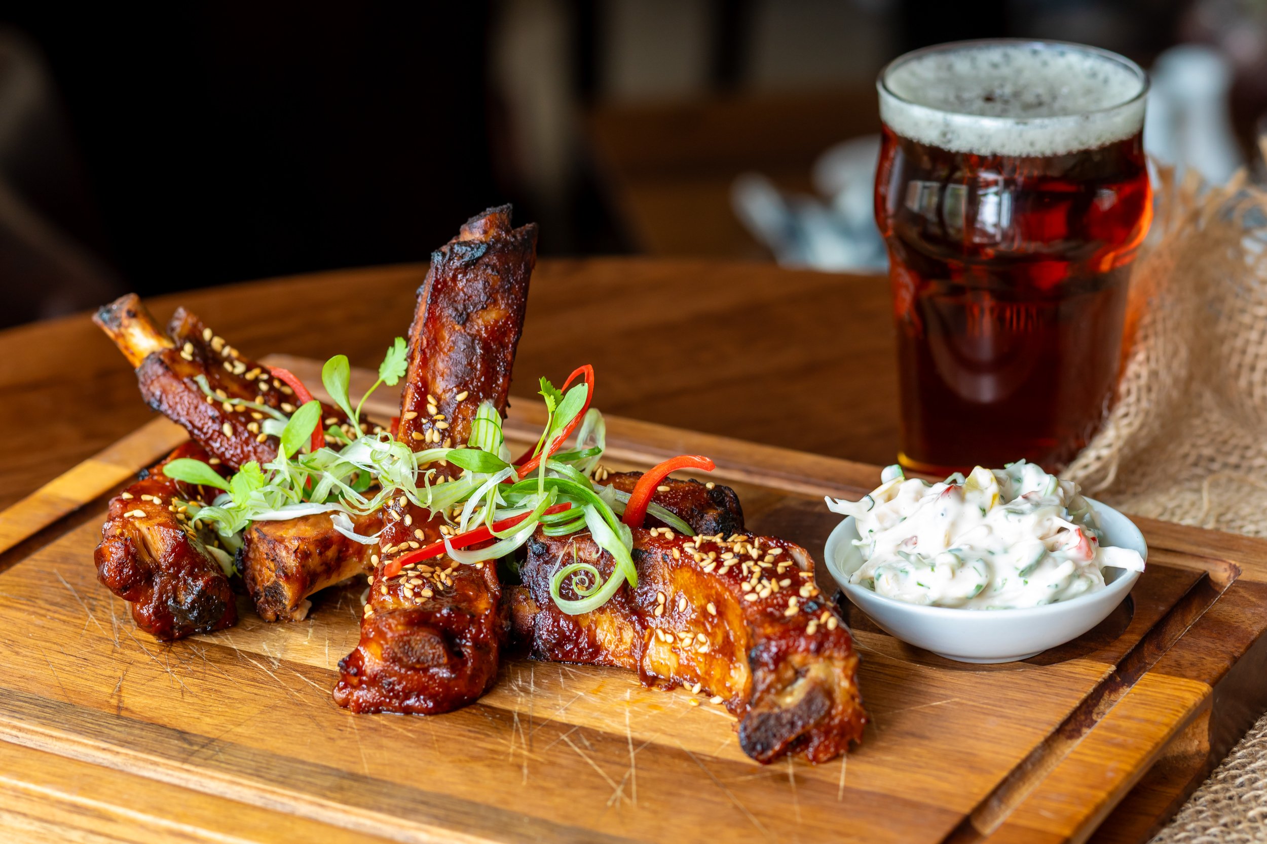 The Wheatsheaf Korean style pork ribs
