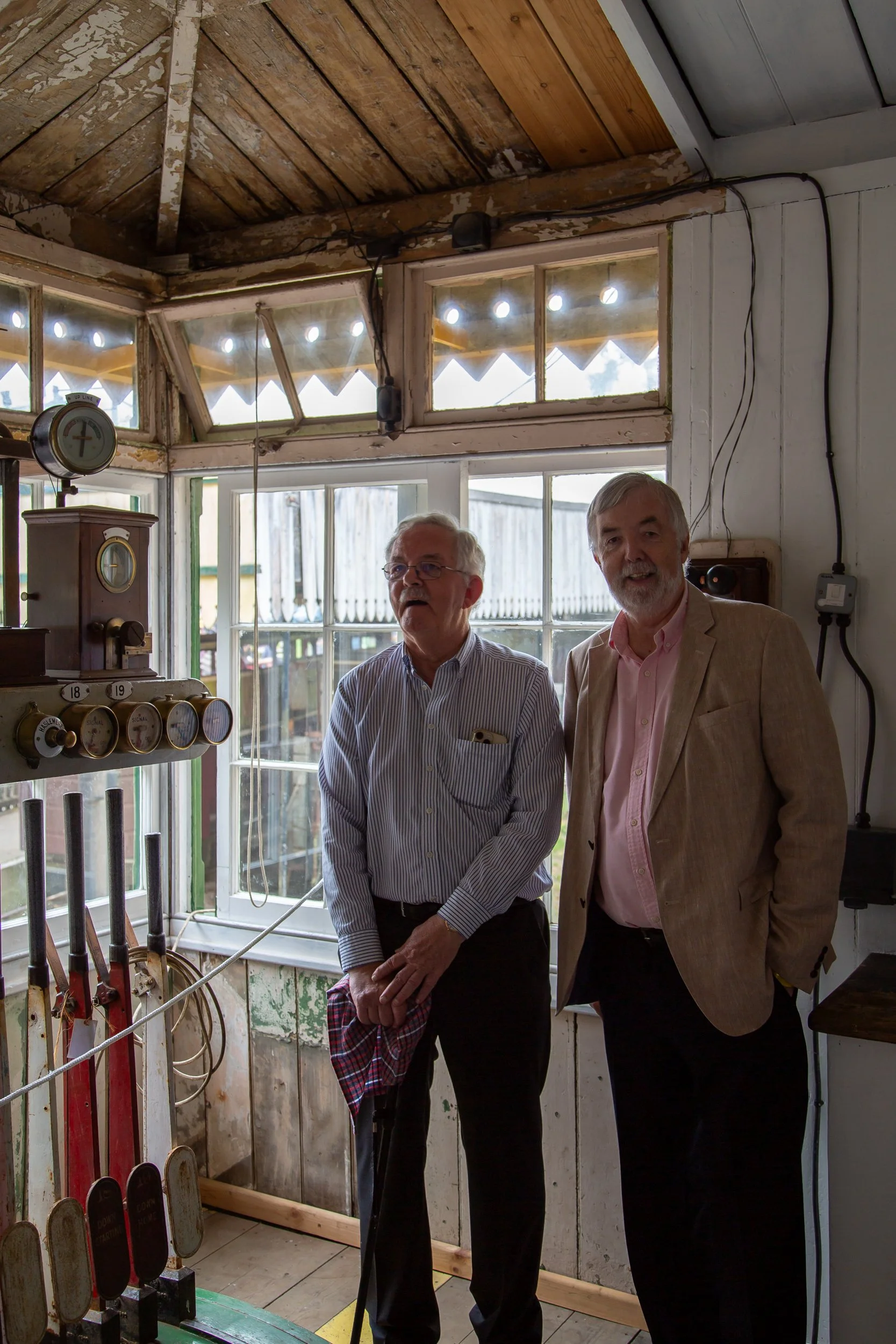 Sons of last signalman of de-commissioned Liphook Signal Box – Hollycombe Steam In The Country – Charitable Event Photography by Sequoia Studios