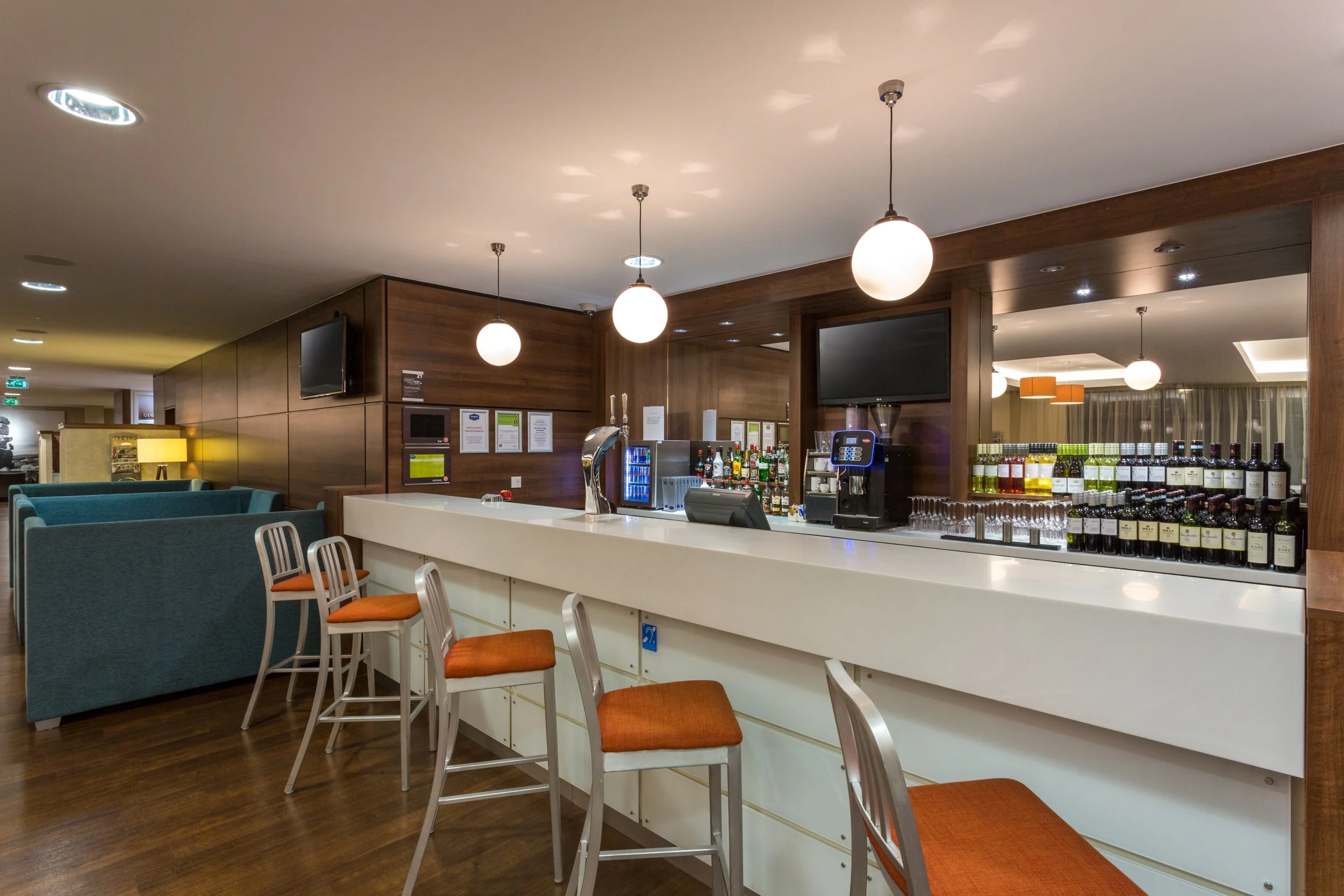 Hotel bar at Hampton by Hilton, Exeter