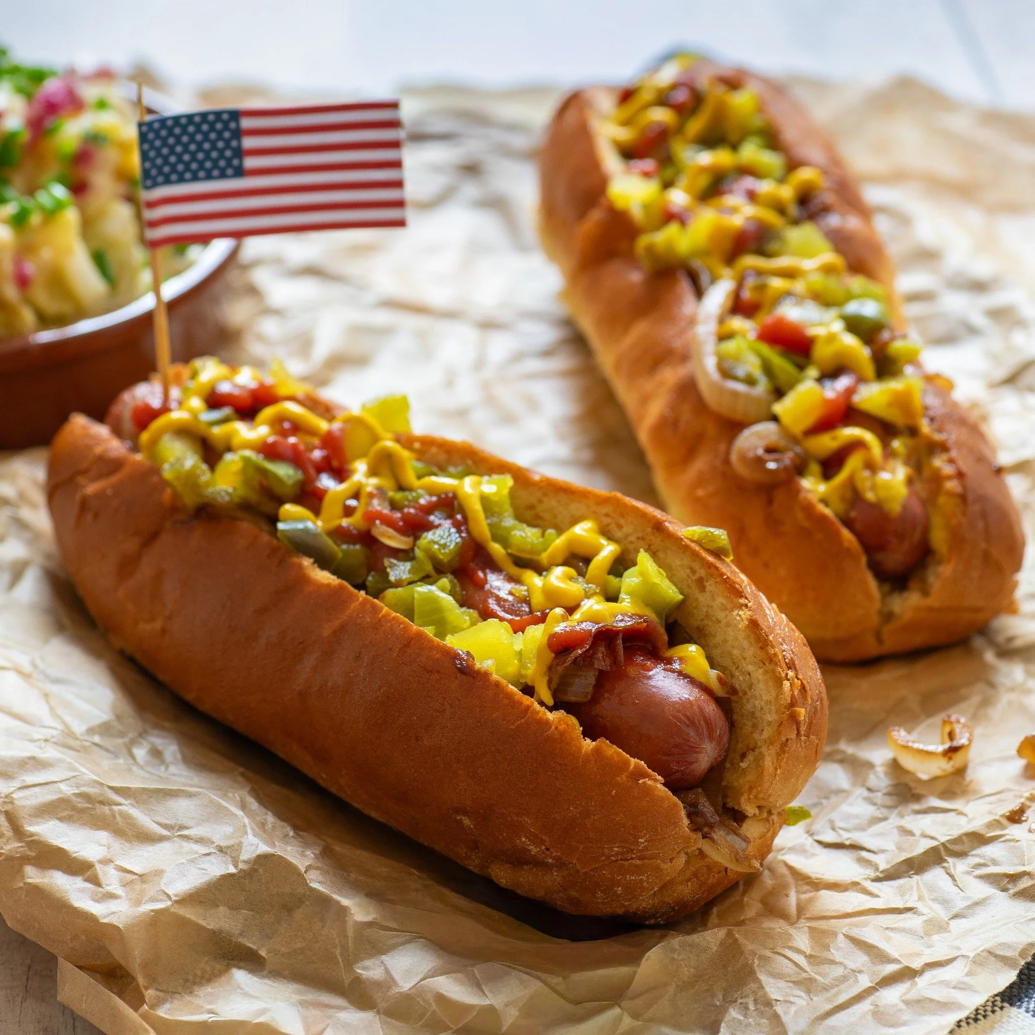🌭 Today&rsquo;s National Hot Dog Day (who knew?!) in the UK

A food source usually associated with the States who celebrate this classic on 16th July.

Fluffy bun. Juicy rubber sausage from a jar. Caramelised onions. Yellow mustard. Ketchup. The wor