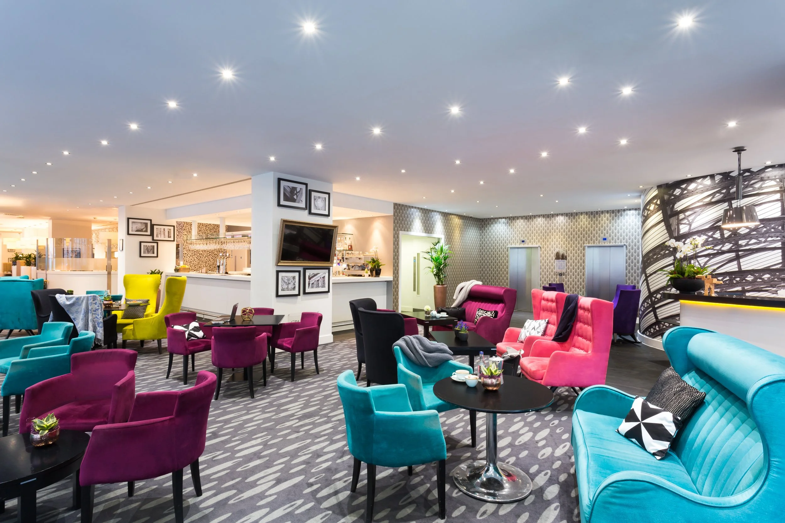 Grainger Lounge seating at the Hotel Indigo in Newcastle