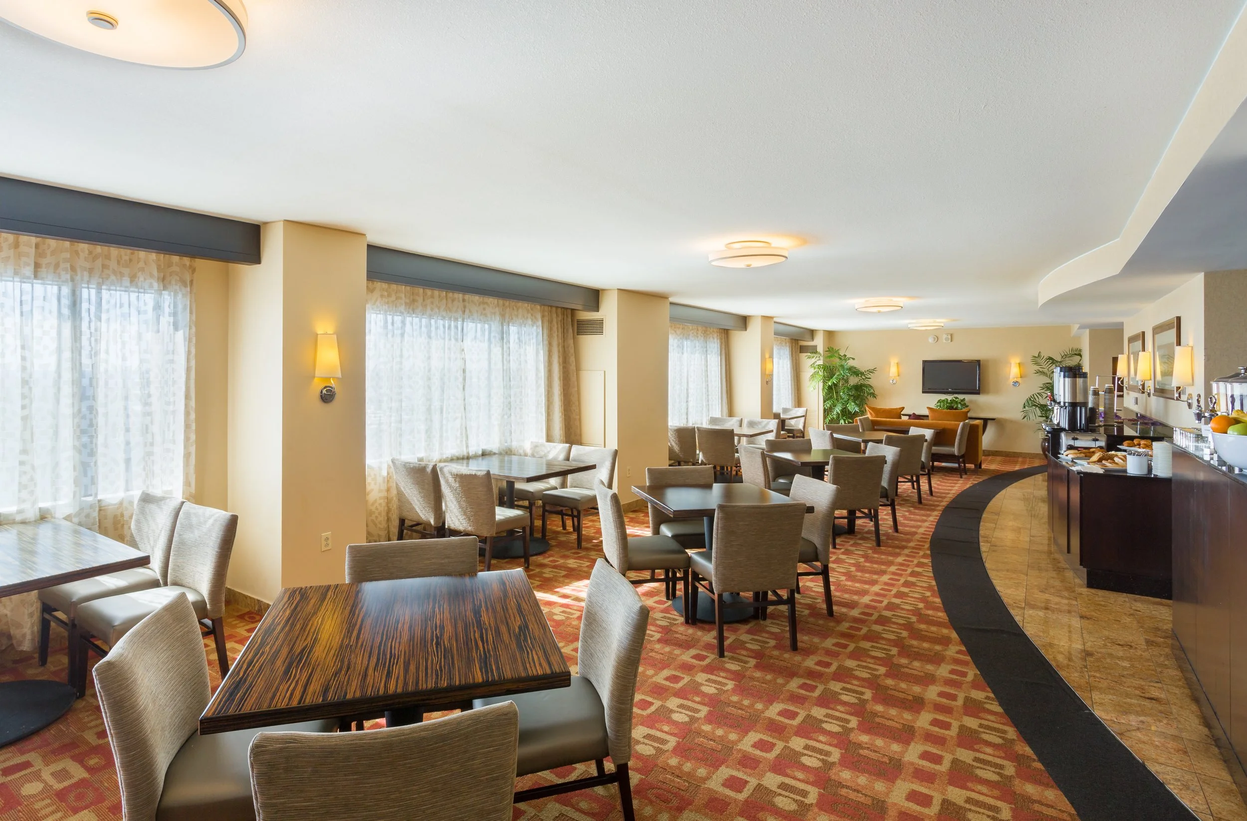 Executive members lounge at Hilton Hotel in Baltimore, USA