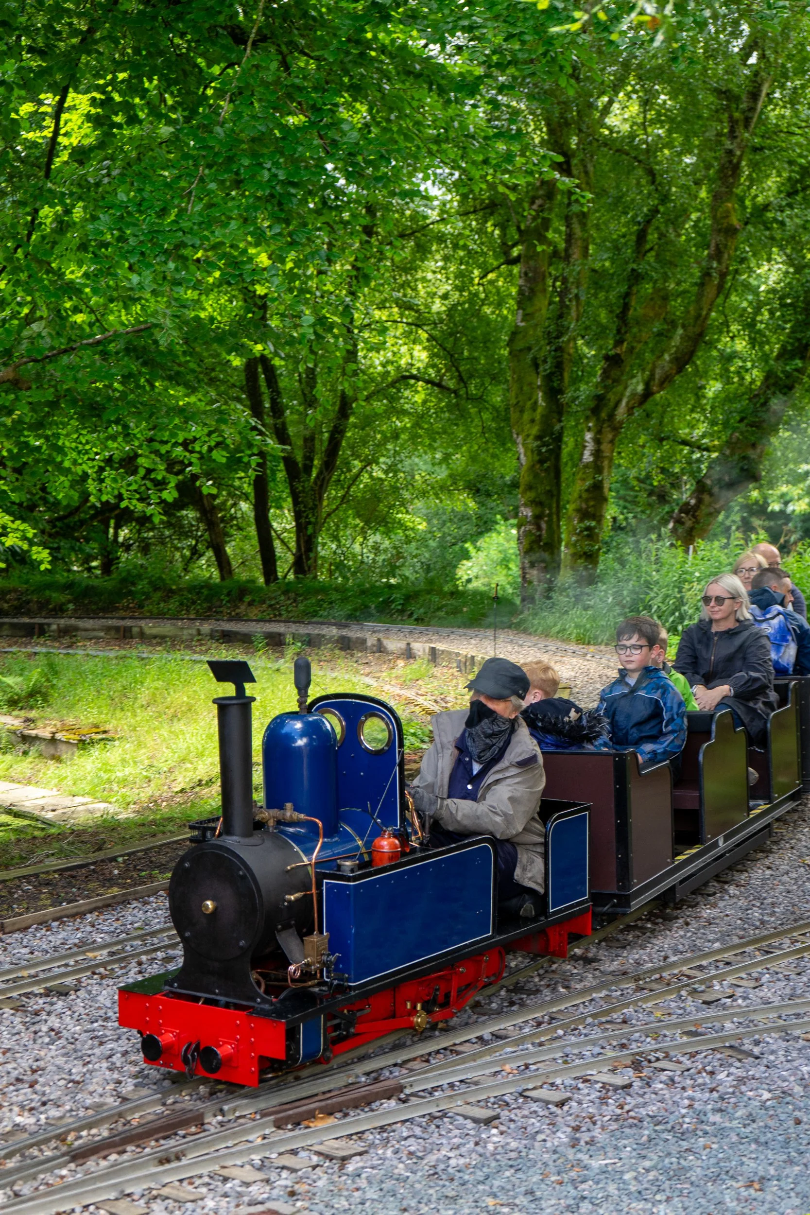 Miniature steam-powered train ride – Hollycombe Steam In The Country – Event Photography by Sequoia Studios