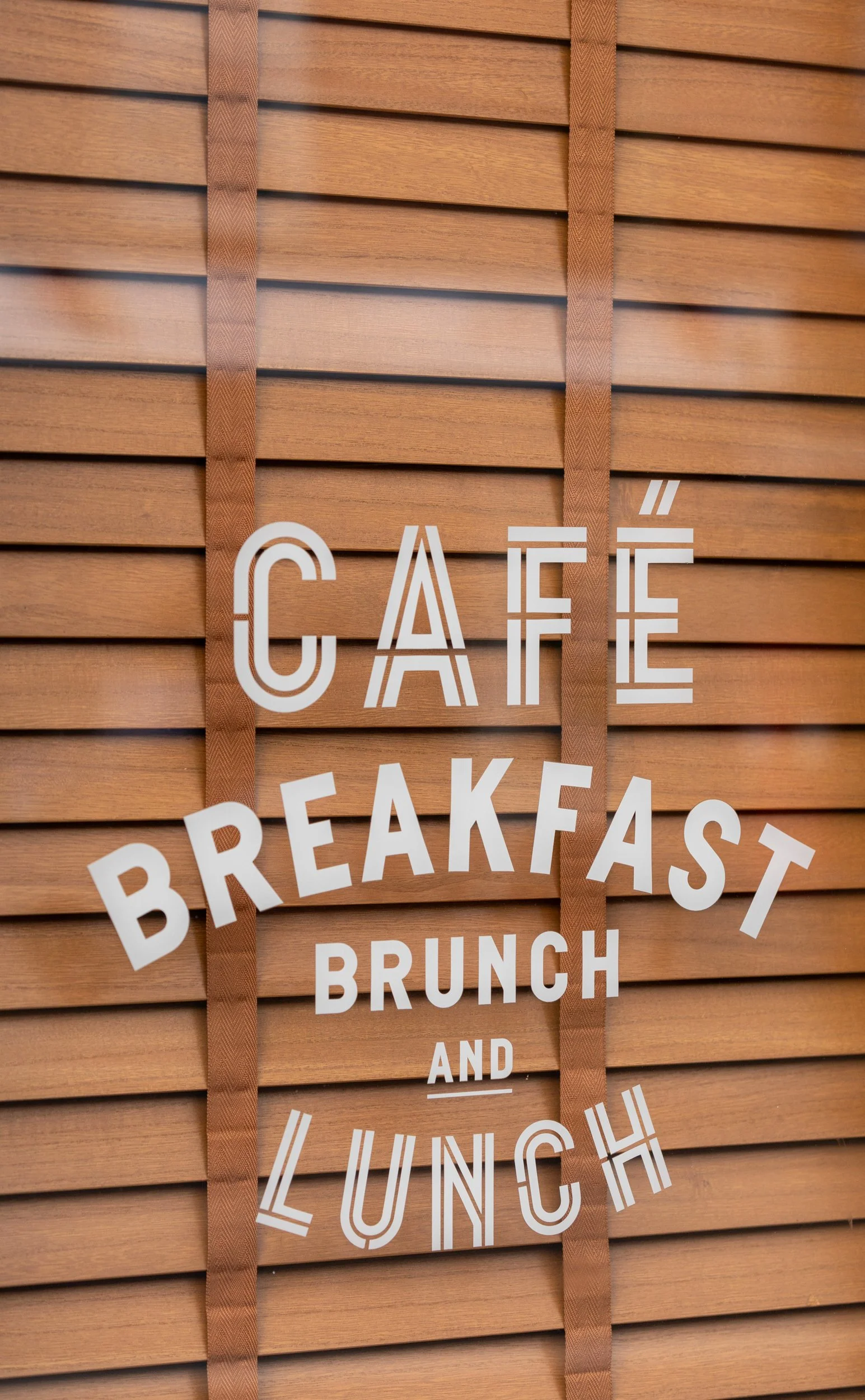 Cafe breakfast window decals  – The Lion's Den Café, Haslemere, Surrey – Hospitality Venu Photography by Sequoia Studios