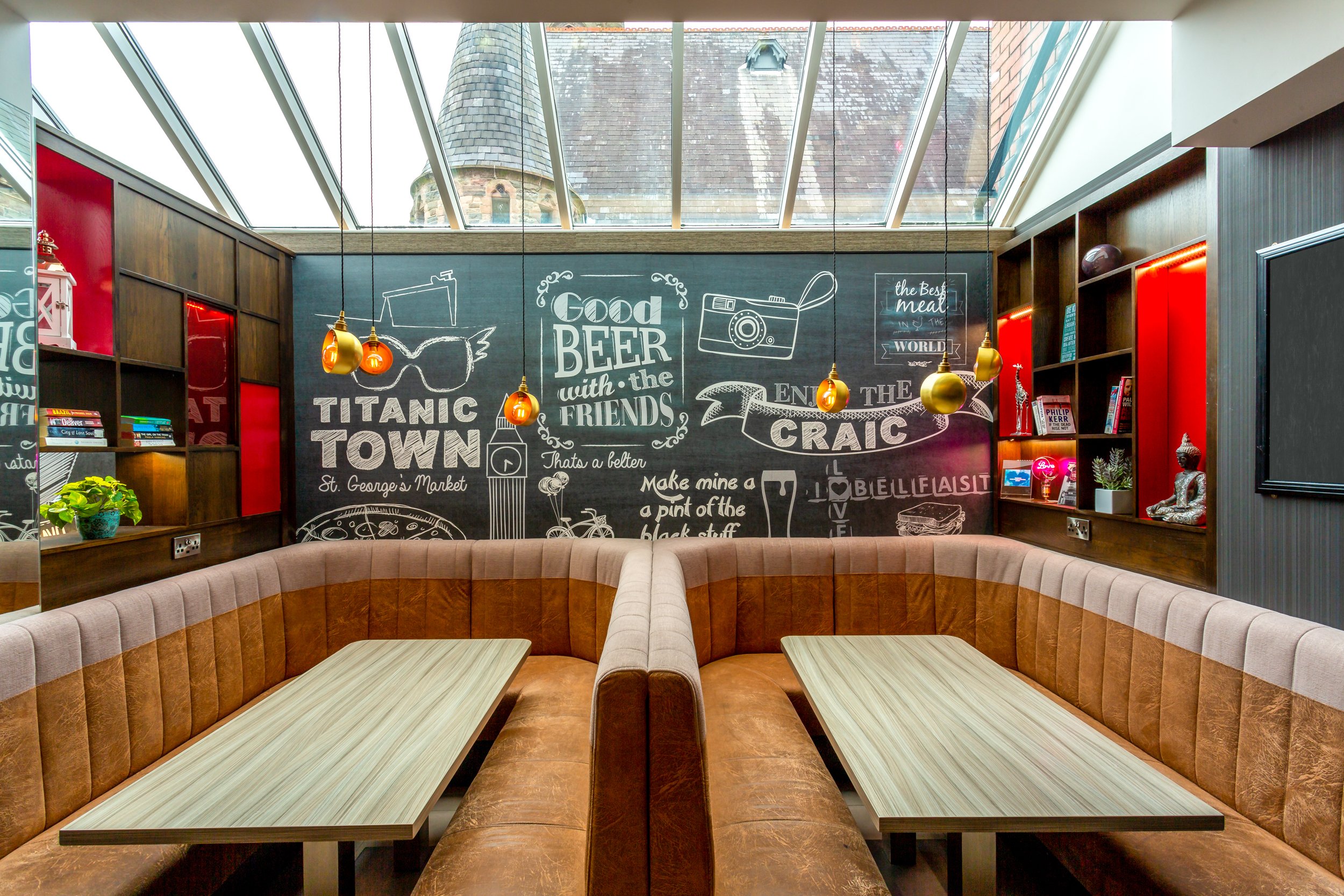 IBIS Hotels Belfast – bar seating area – Hotel Photography by Sequoia Studios