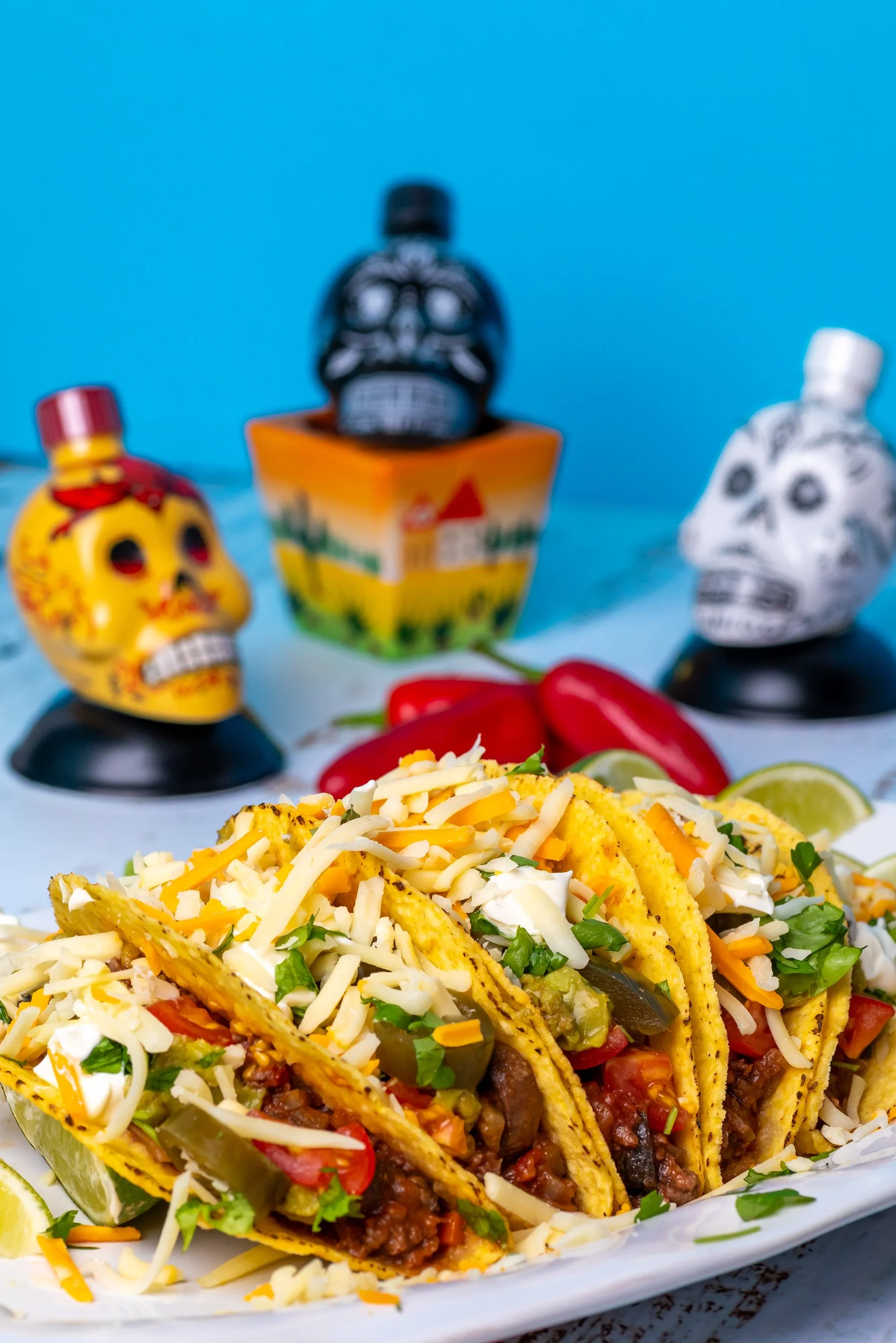 mexican-hard-shell-beef-chilli-tacos-arty-tequila-skulls.jpg