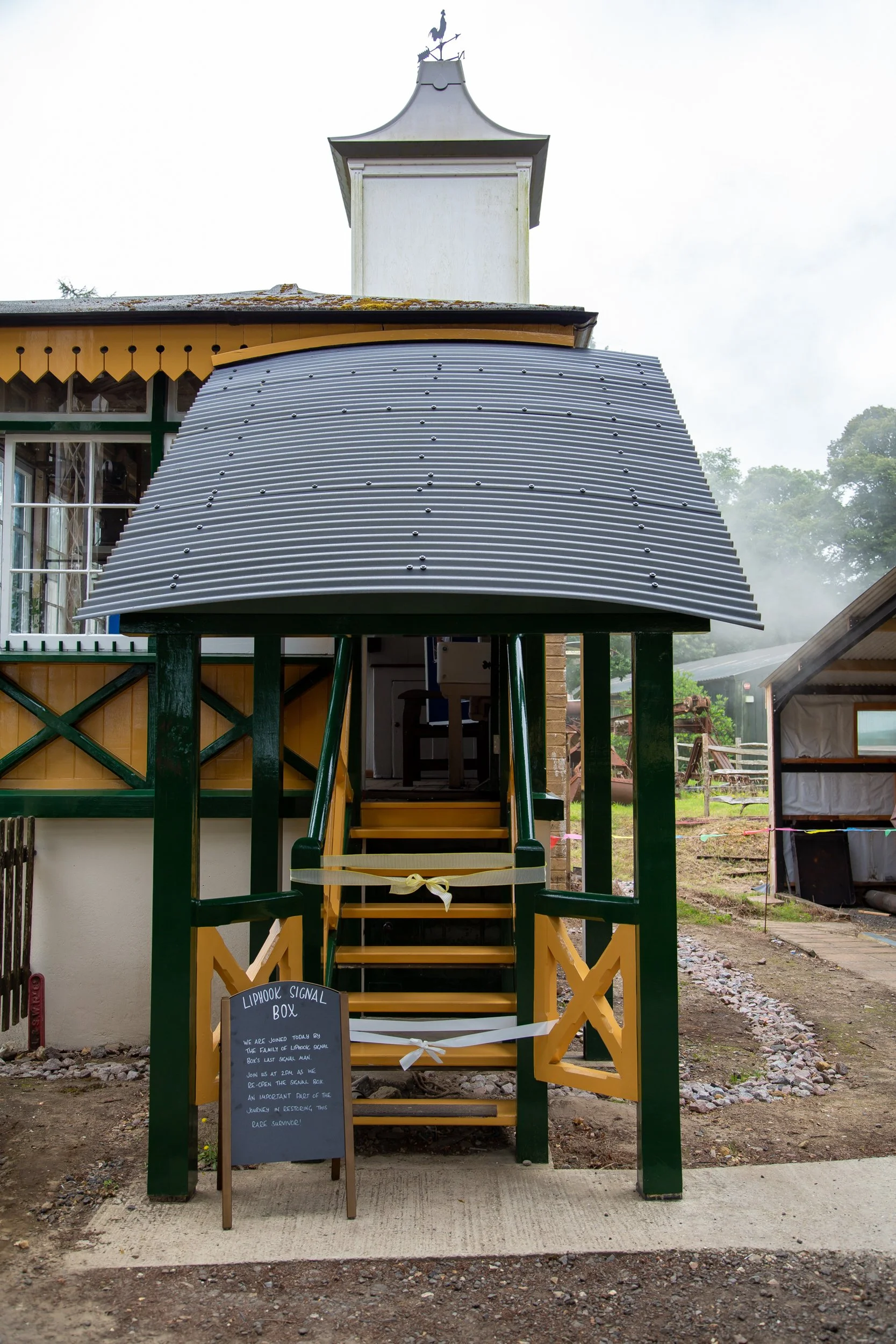Entrance to de-commissioned Liphook Signal Box – Hollycombe Steam In The Country – Charitable Event Photography by Sequoia Studios