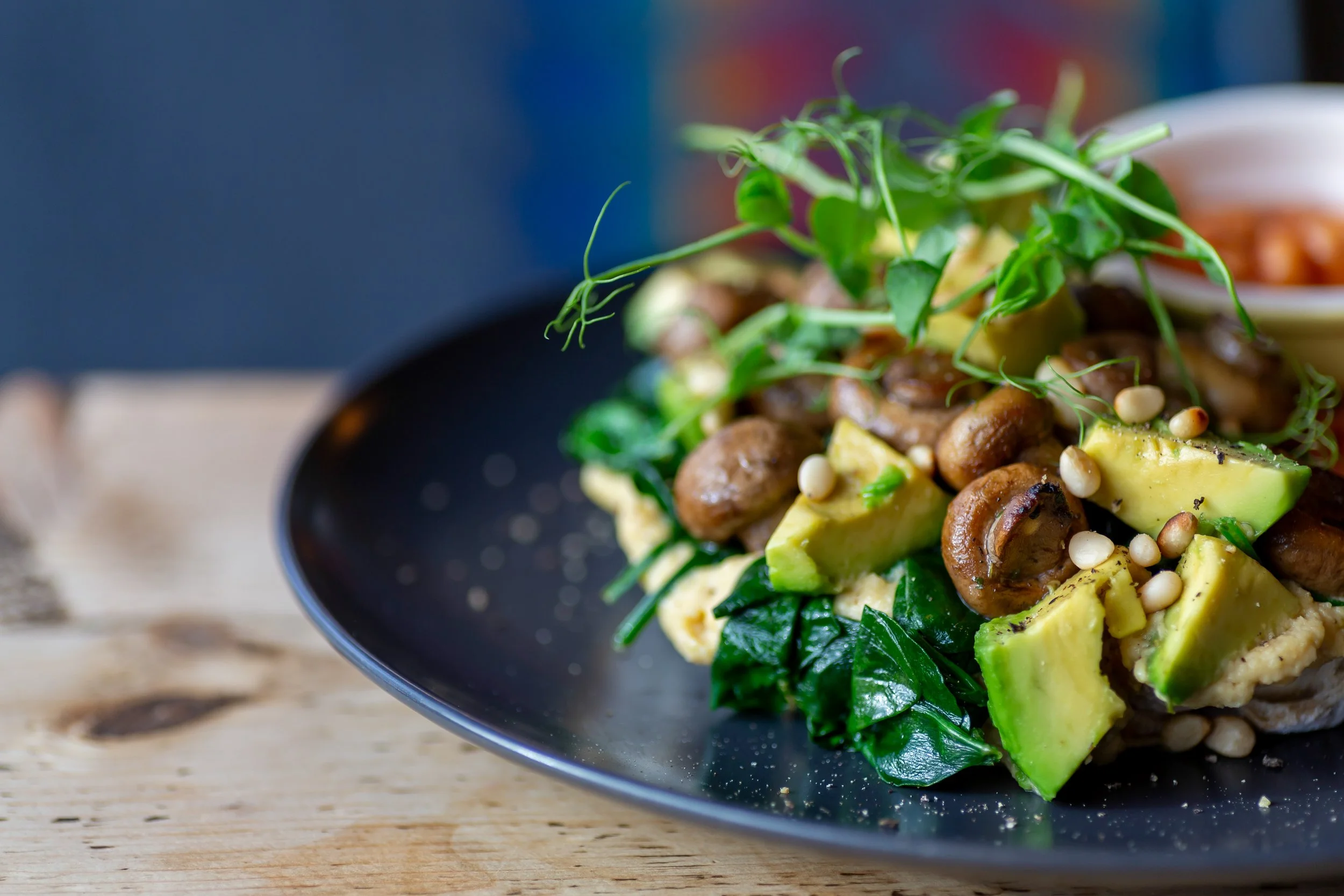 Vegan breakfast  – The Lion's Den Café, Haslemere, Surrey – Food Photography by Sequoia Studios