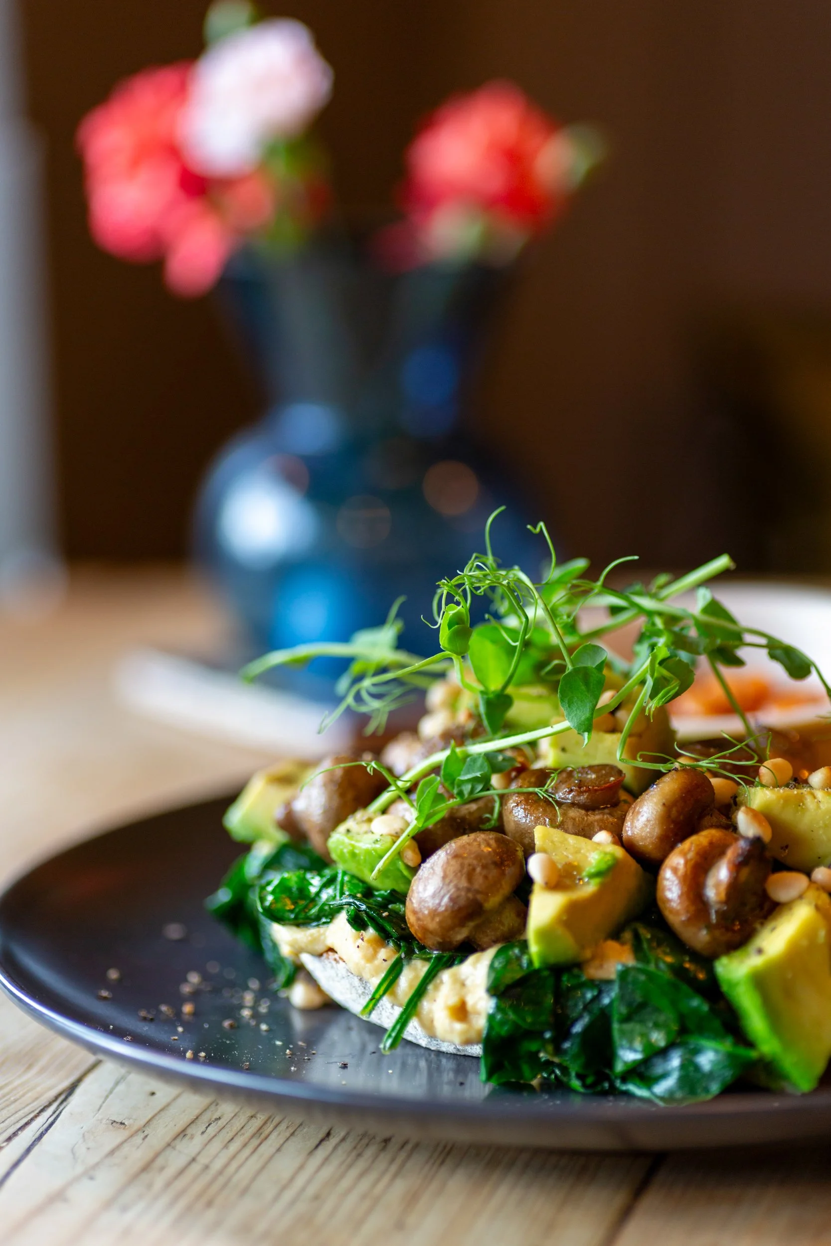 Vegan breakfast  – The Lion's Den Café, Haslemere, Surrey – Food Photography by Sequoia Studios