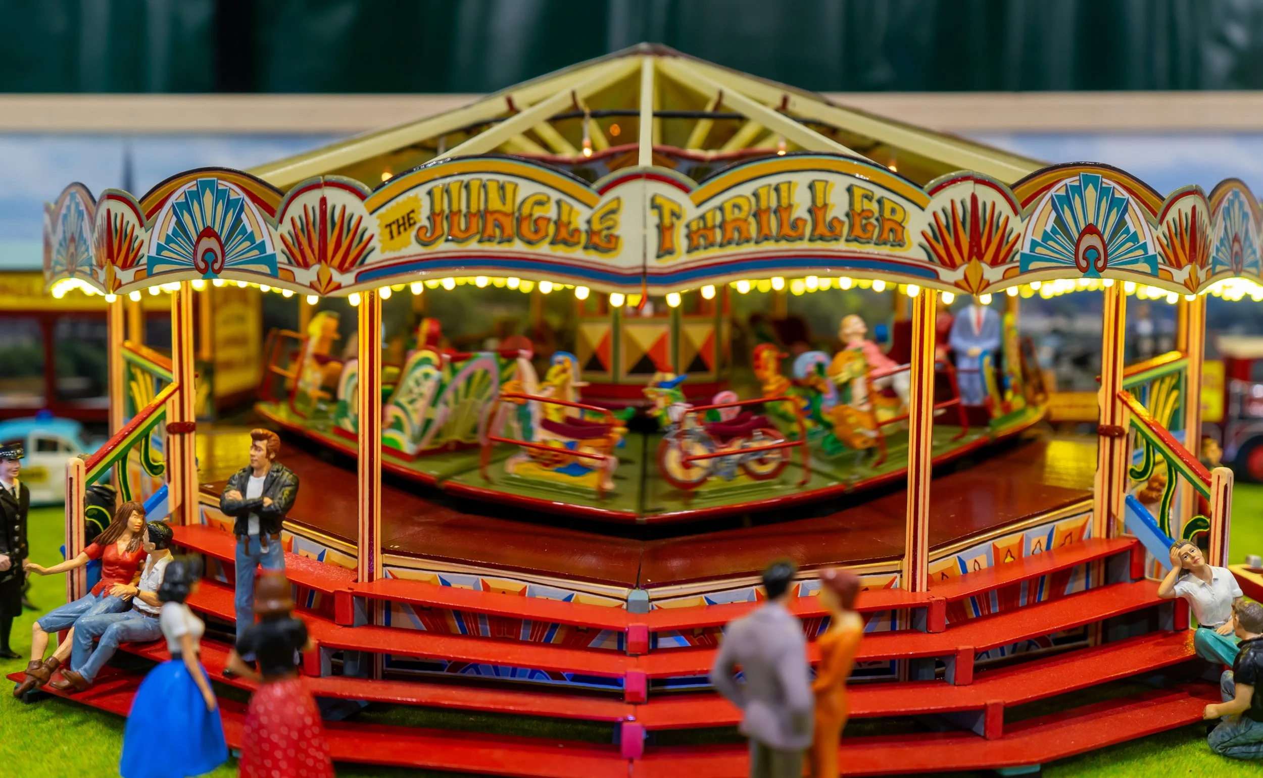 Model fairground carousel – Hollycombe Mega Model Weekend – Event Photography by Sequoia Studios