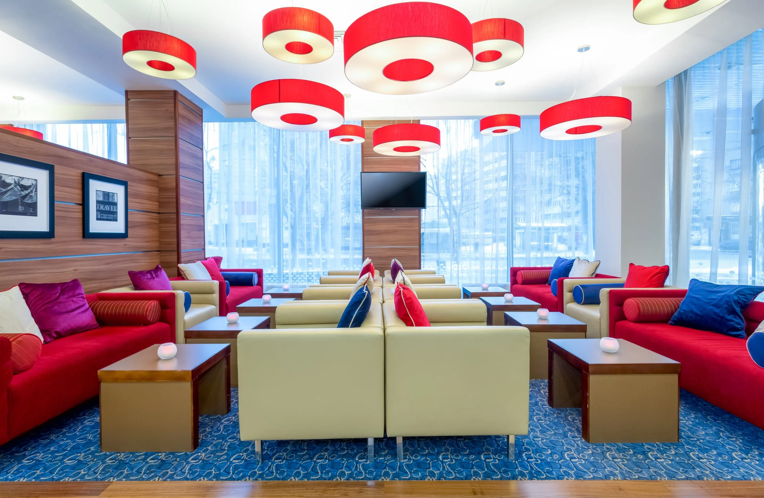 hotel lounge seating at Hampton by Hilton in Vorenzh, Russia
