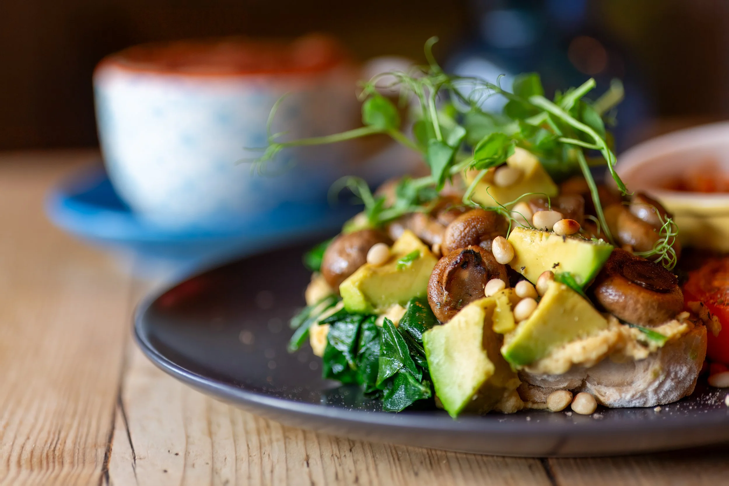 Vegan breakfast – The Lion's Den, Haslemere, Surrey – Food Photography by Sequoia Studios