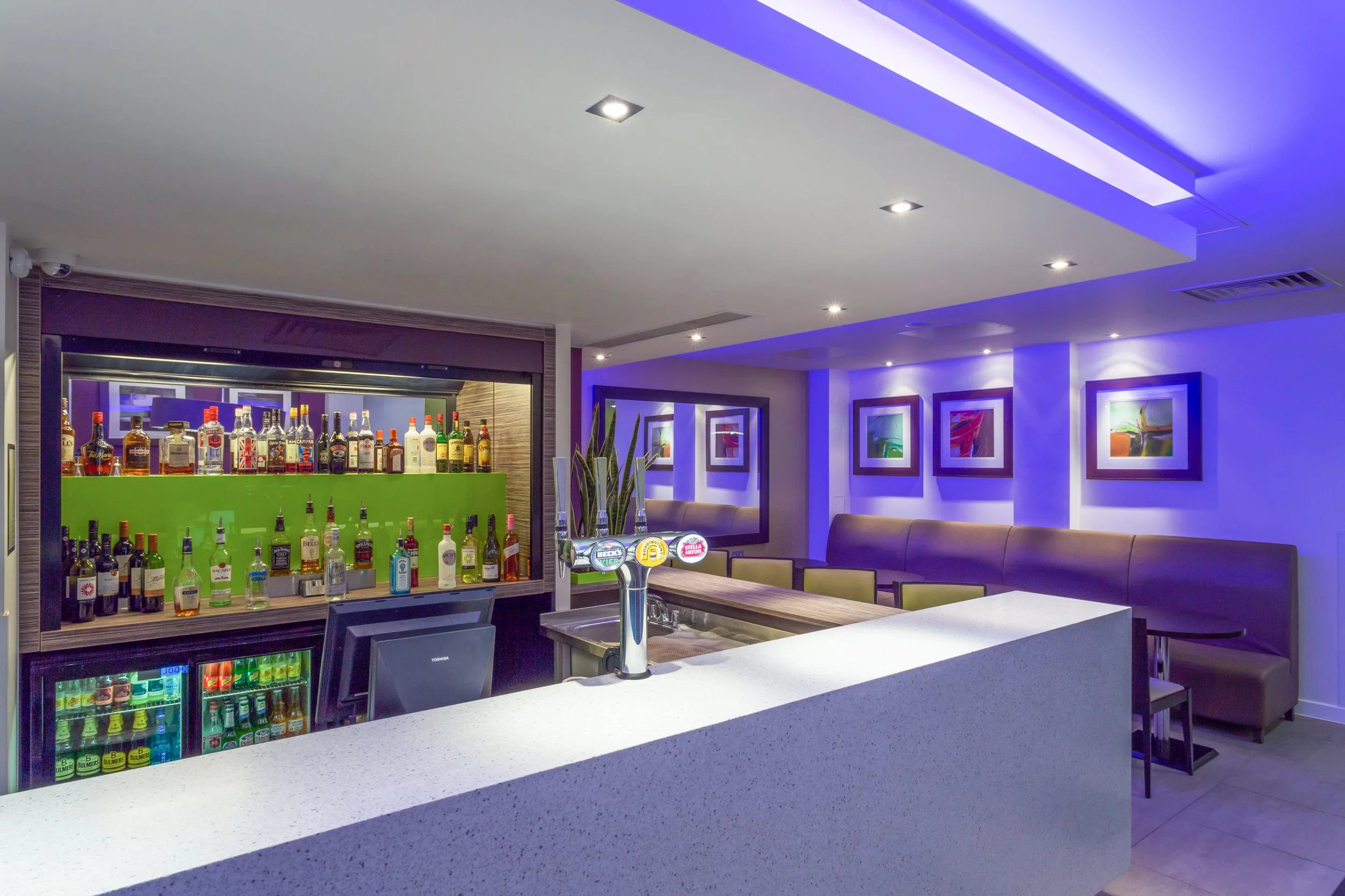 Hotel bar at Holiday Inn, Harlow, Essex