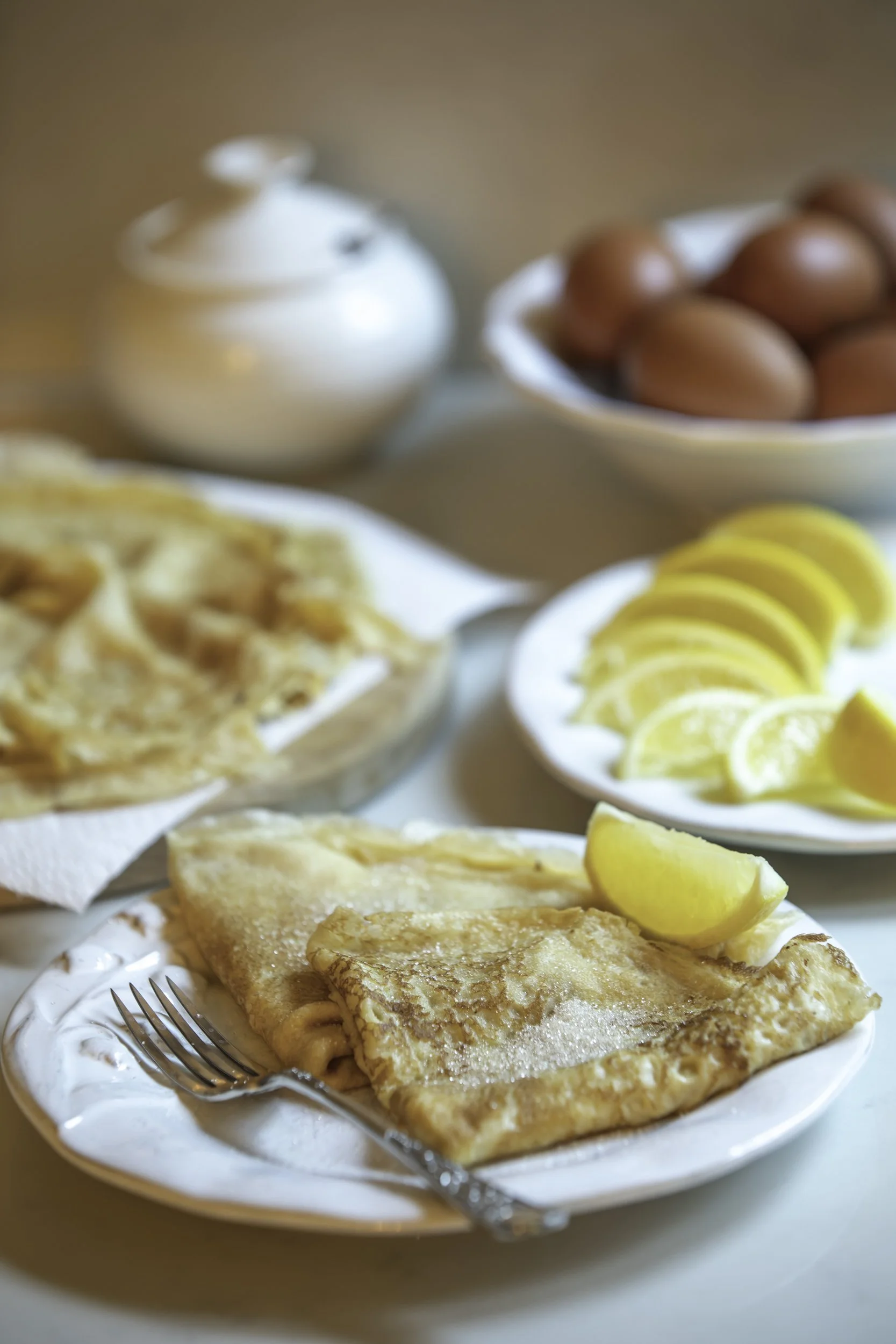 Traditional homemade pancakes