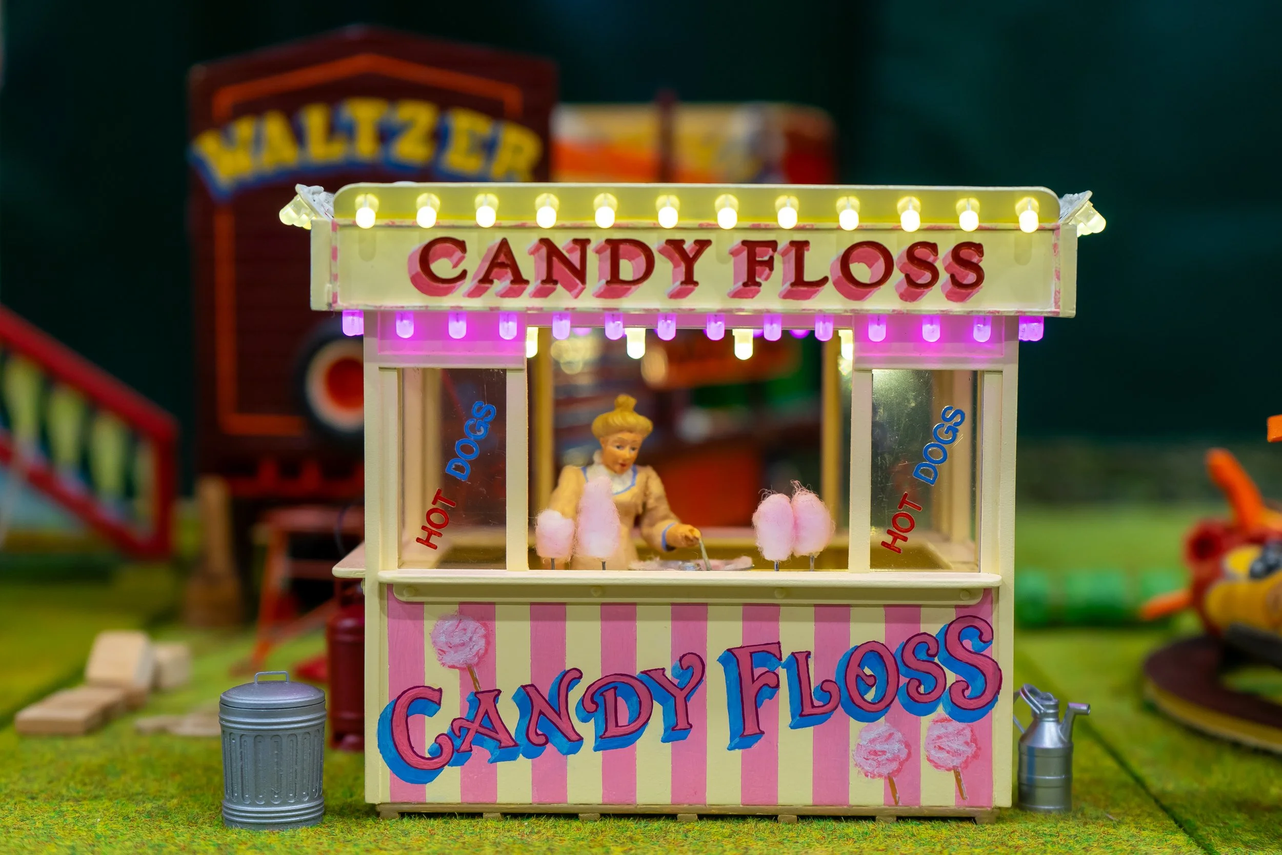 Model candy floss stall