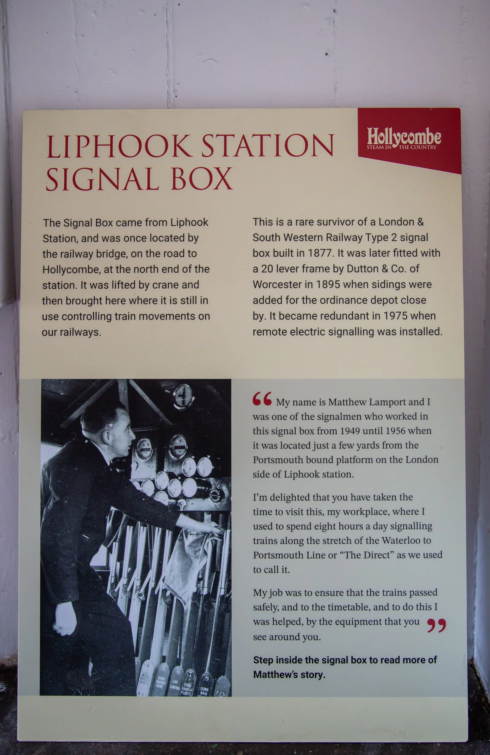 History of de-commissioned Liphook Signal Box – Hollycombe Steam In The Country – Charitable Event Photography by Sequoia Studios