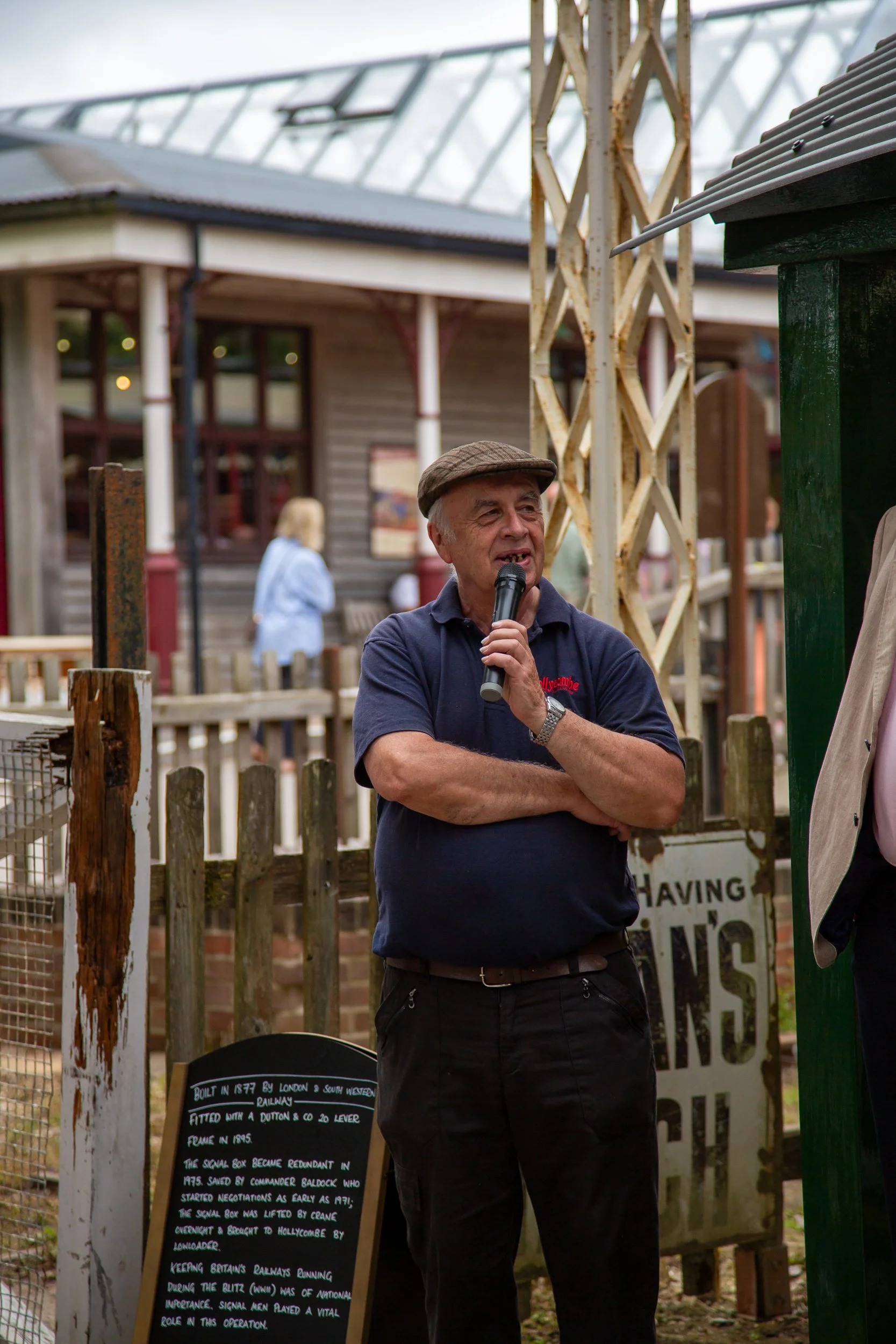 Engineer of de-commissioned Liphook Signal Box – Hollycombe Steam In The Country – Charitable Event Photography by Sequoia Studios