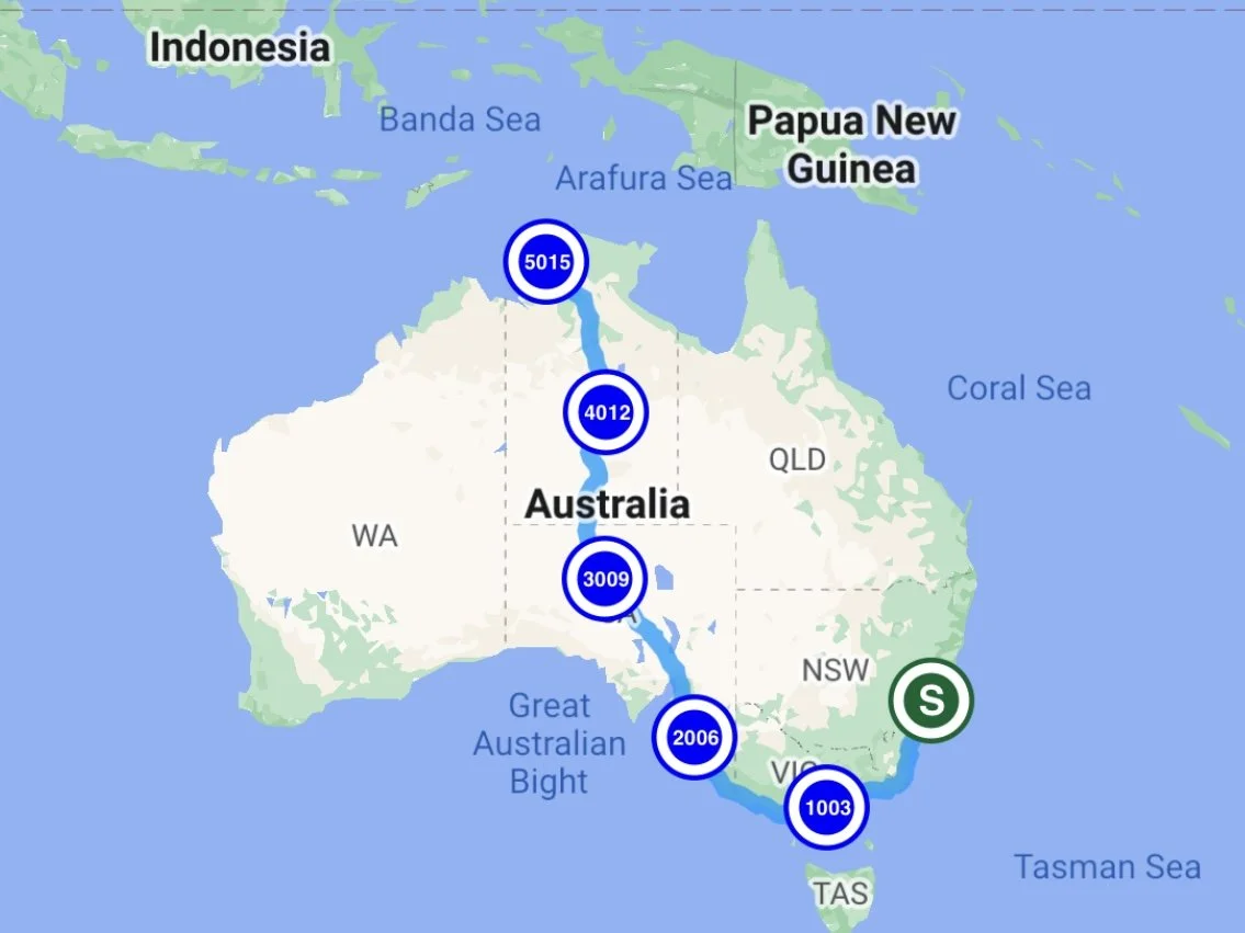 Sydney to Salisbury, the long way