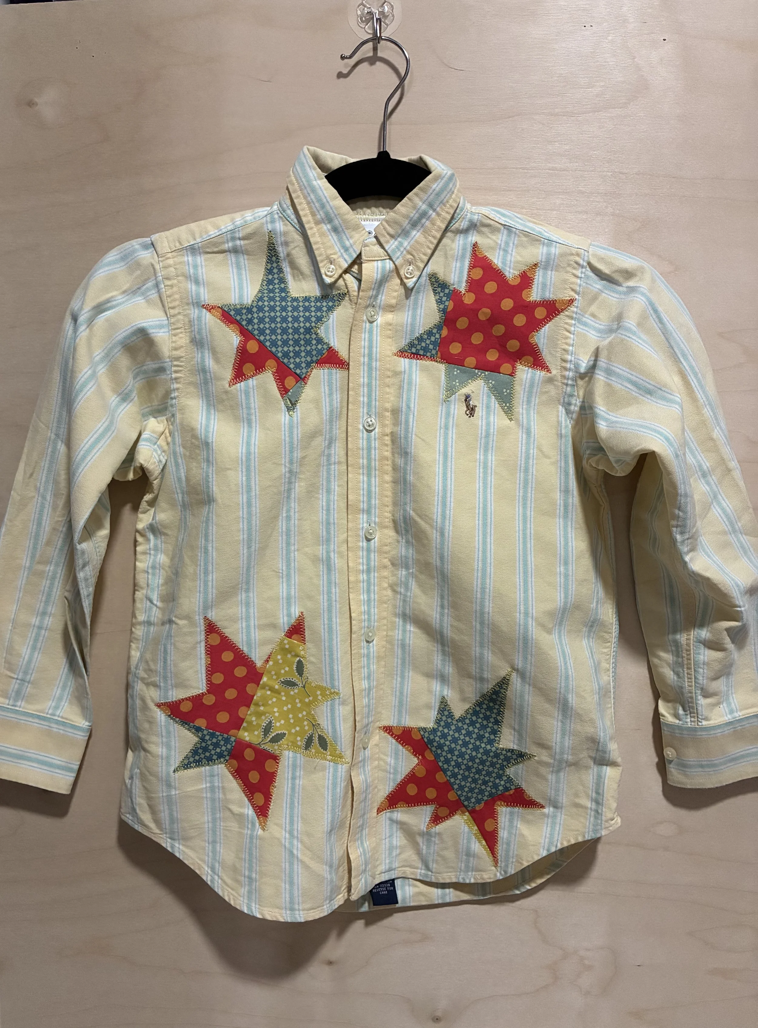 Yellow Circus Starburst Collared Shirt (7)