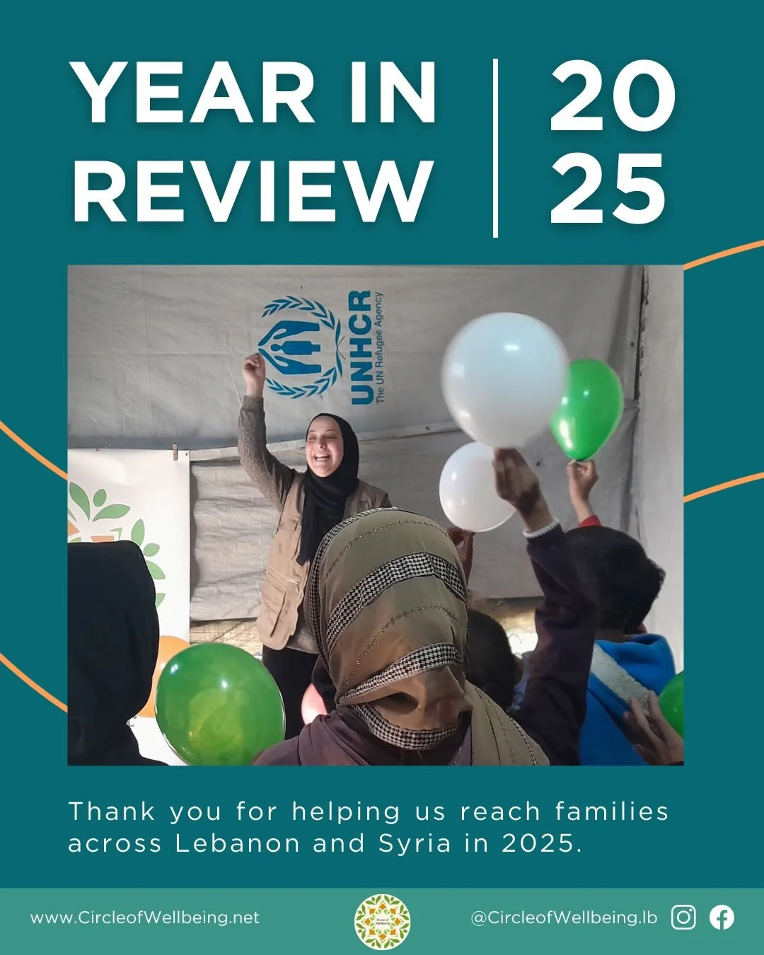 In 2025, amid Israel&rsquo;s ongoing attacks and invasions, Circle of Wellbeing delivered distributions across the Bekaa Valley and into Syria in response to deepening hardship and displacement.

This work was made possible by the dedication of our l
