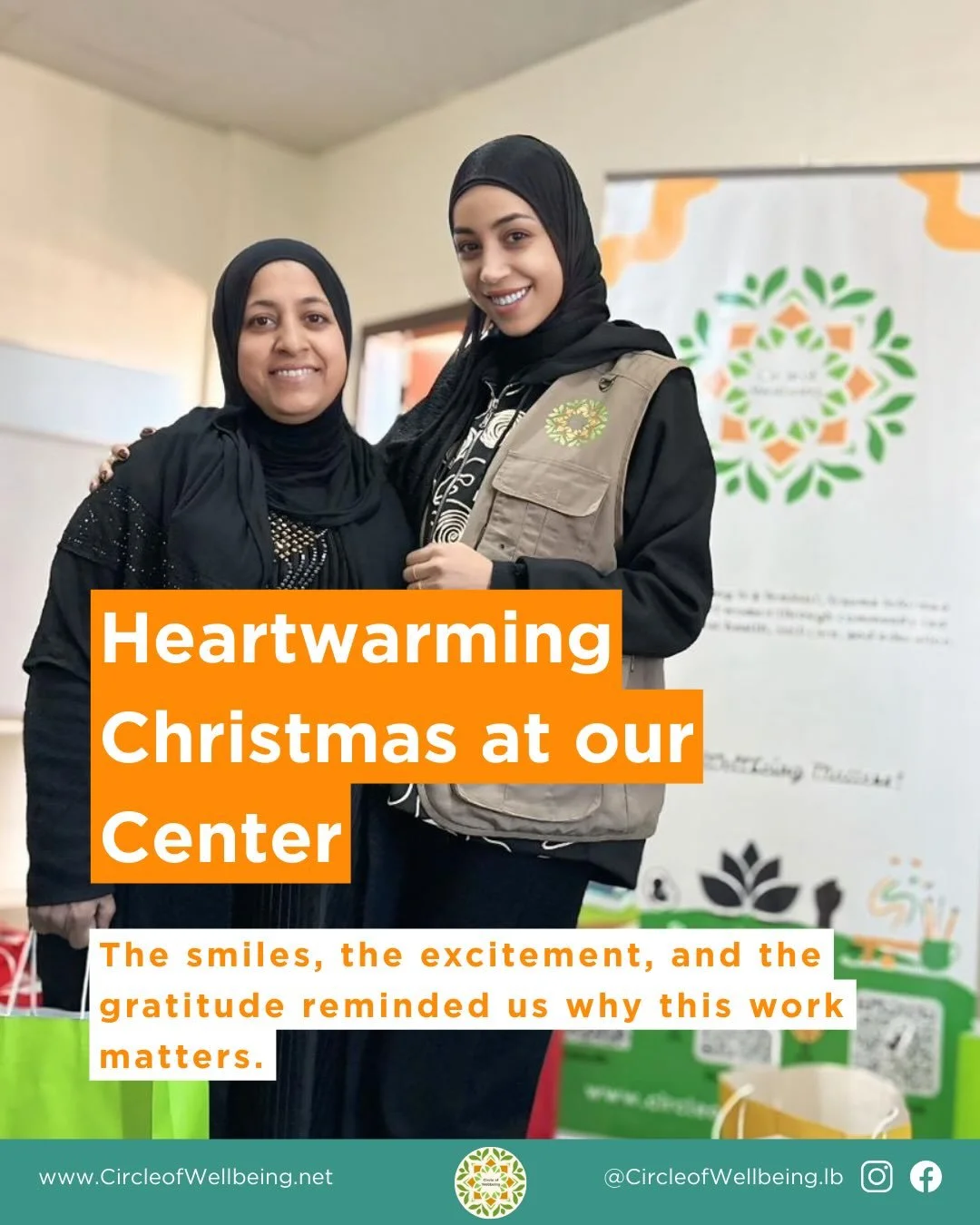 Smiles, laughter, and a little bit of Christmas joy at our center 🎄
 This year, we shared 45 gifts with women and children in our programs.
 Your support helps make moments like these possible.

All photos are shared with the consent of our particip