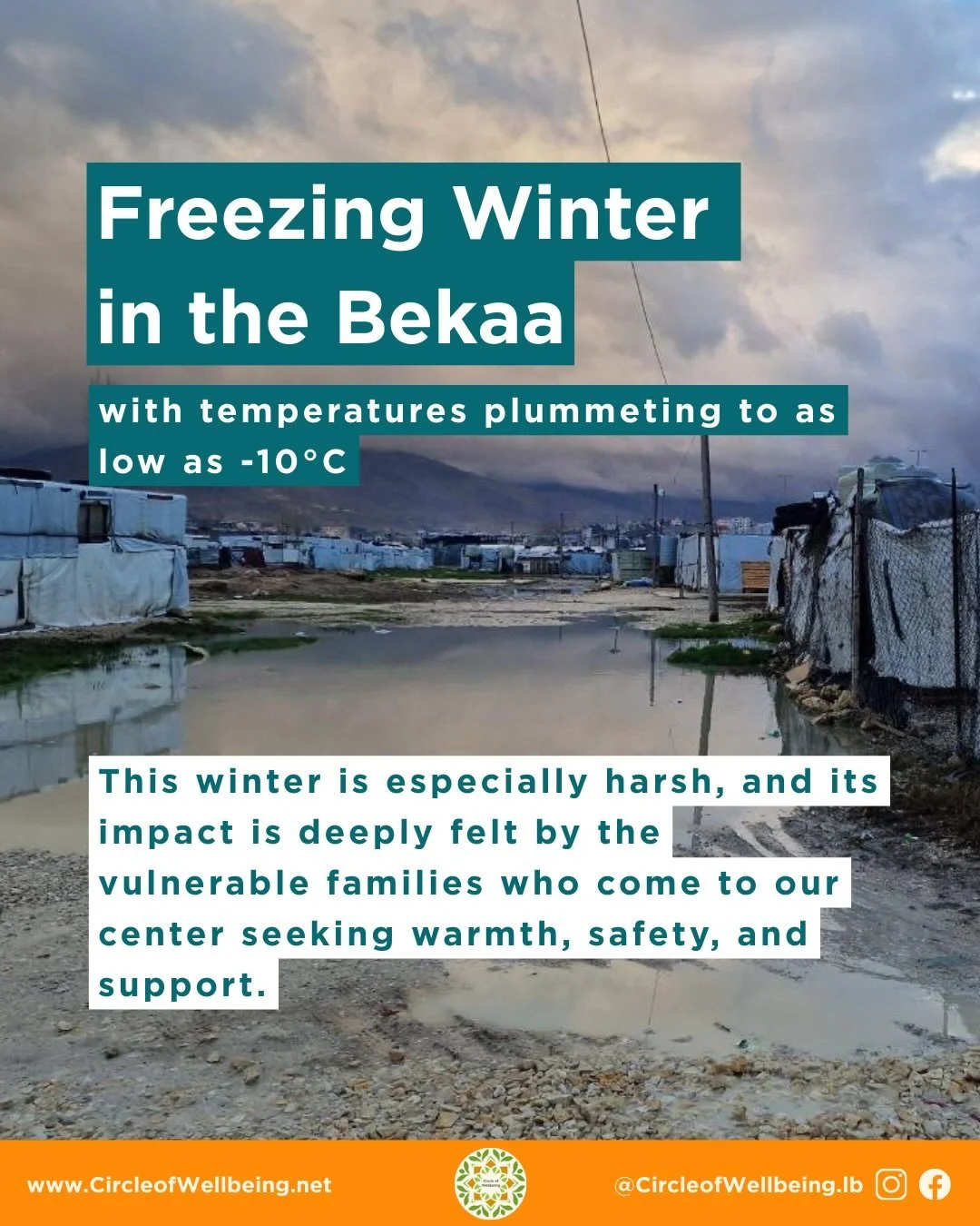 This winter has been especially harsh, and we feel its impact every day at our center. Families arrive seeking warmth, safety, and support after long days in poorly insulated shelters that offer little protection from the cold. Rising fuel costs mean