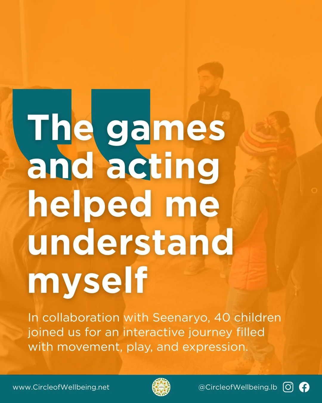 Through play, movement, and theatre, children explored their emotions, built confidence, and practiced healthy communication in a safe, supportive space.

In collaboration with @seenary0 , 40 children joined us for interactive sessions focused on sel