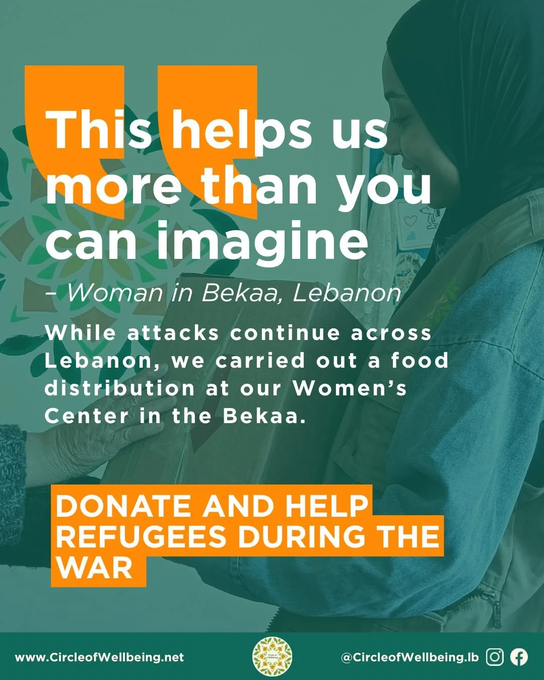 This week, we distributed 35 food parcels to families who are living each day with uncertainty and fear due to Israeli strikes across Lebanon.

We are committed to continuing these distributions in the weeks ahead, but we cannot do it alone. If you a