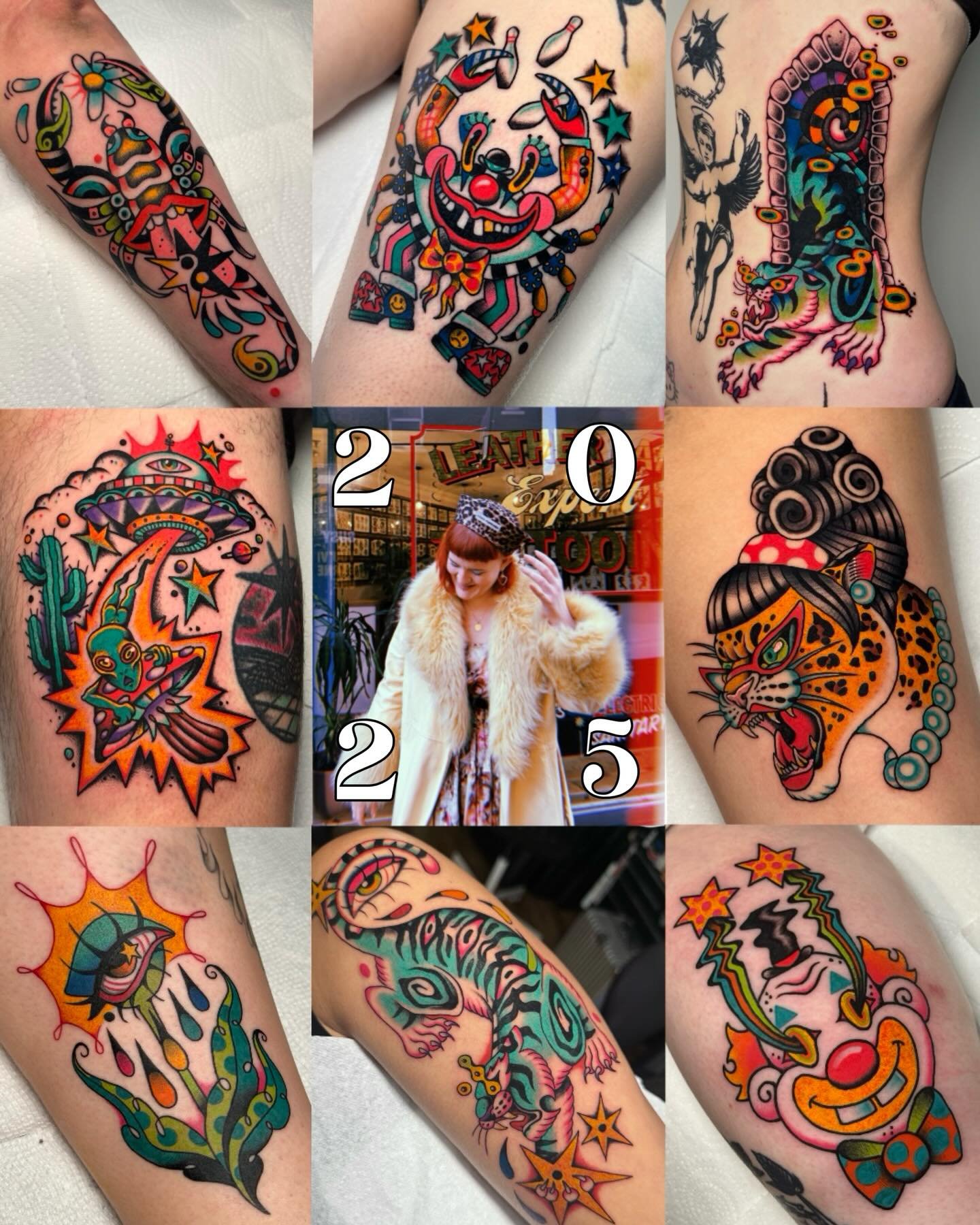 ✨🤡 so I accidentally subscribed to a fancy carousel app so now you get my end of year post in a cool maximalist thingy! 🤡✨

Firstly, thank you to everyone this year who got tattooed, bought some of my art or cheered me on from the sidelines - all o