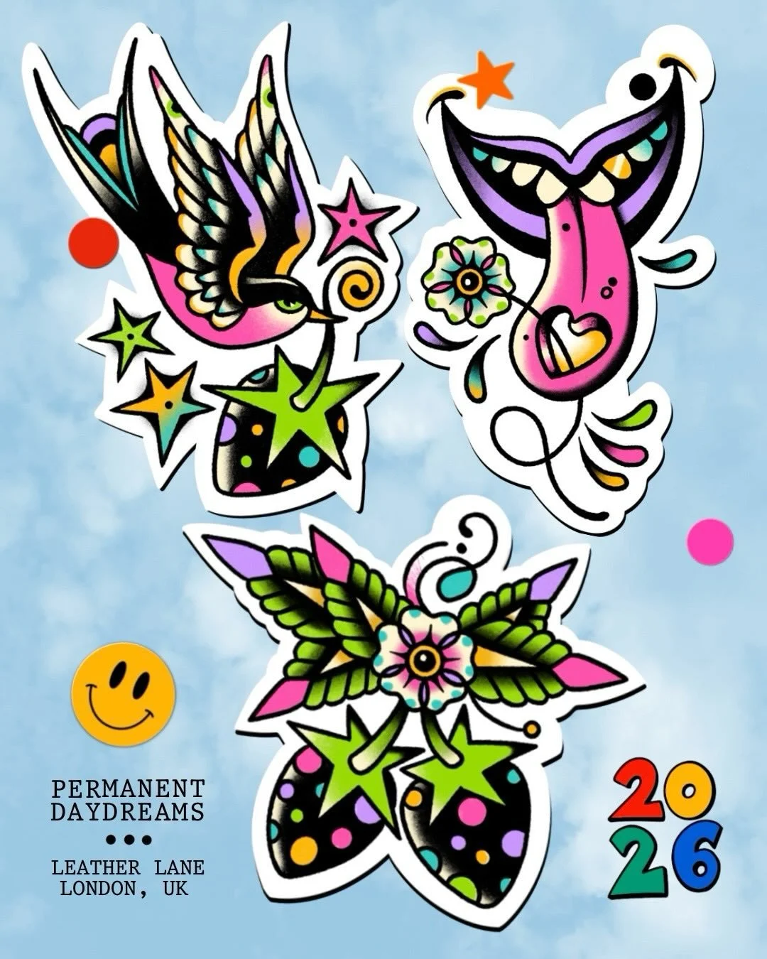 Some cute and kinda weird ones for my cute and kinda weird people 💖 gettem while they&rsquo;re HOT 🔥 

💌 DM if you see one you forever fancy, black and grey on the next slide! 💌

🗓️ Booking for: January, February &amp; Beyond 🪩✨

🌻 home base: 