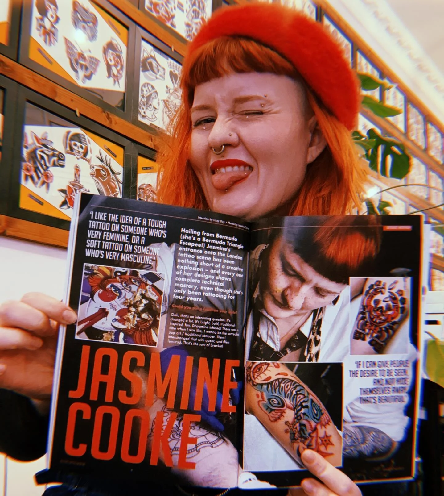 what an honor to be featured in @totaltattoo &lsquo;s latest issue! If you told 14 year old arty-emo-islander kid Jasmine that when she grew up she&rsquo;d be featured in a tattoo magazine in the UK, she certainly wouldn&rsquo;t have believed you! ☁️