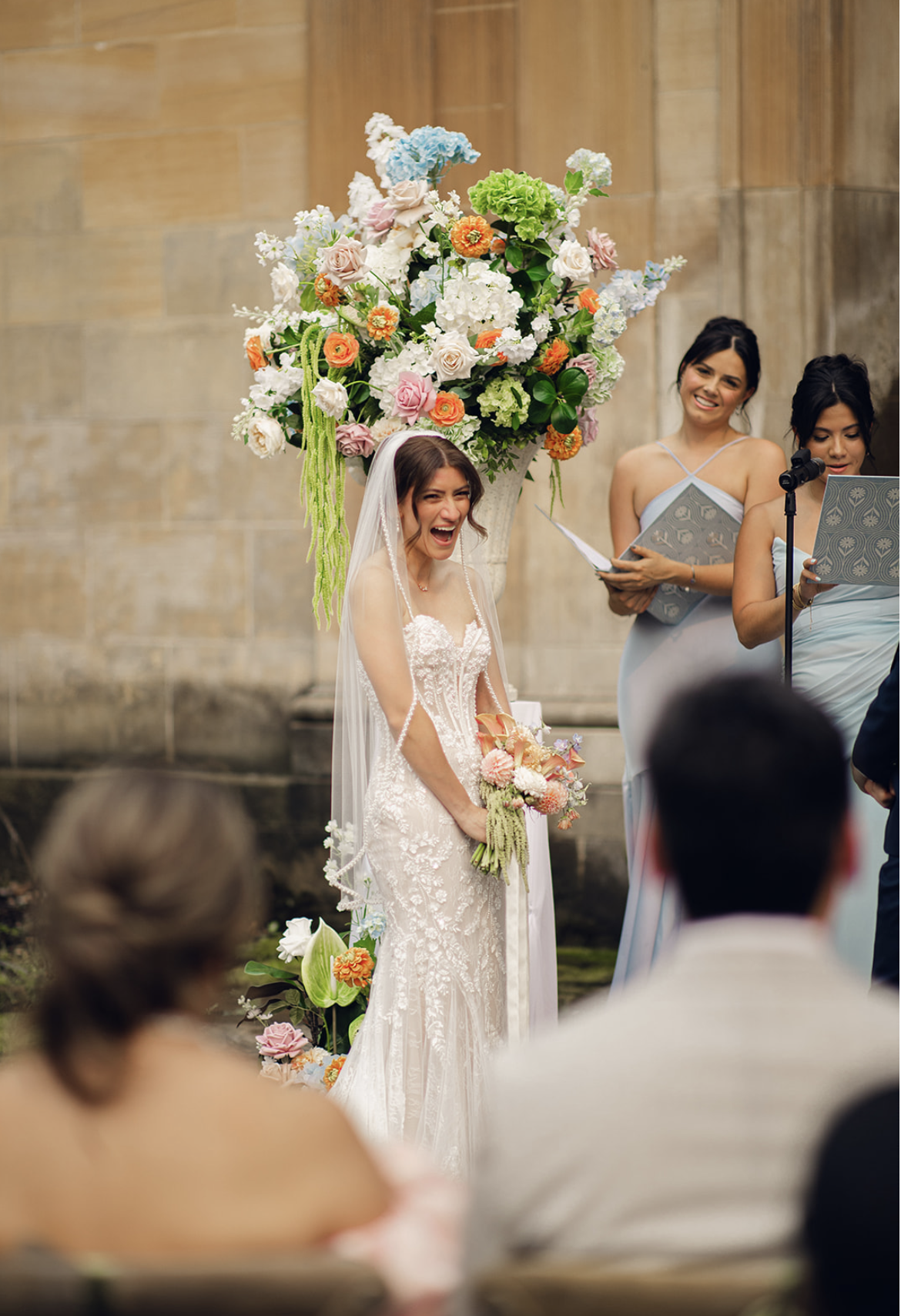 An intimate Ohio wedding filled with European charm, colorful florals, and beautifully personal details.